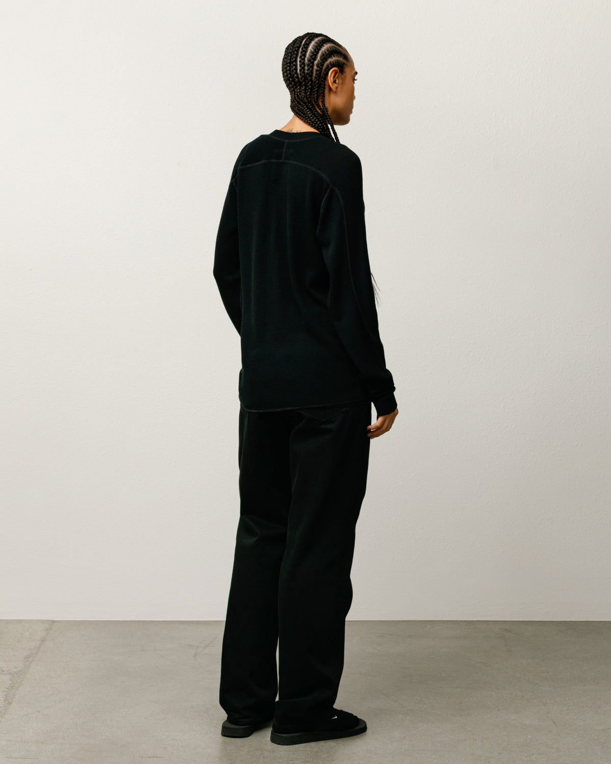 Wool LS Thermal – Black | Tops & Knits | Stüssy