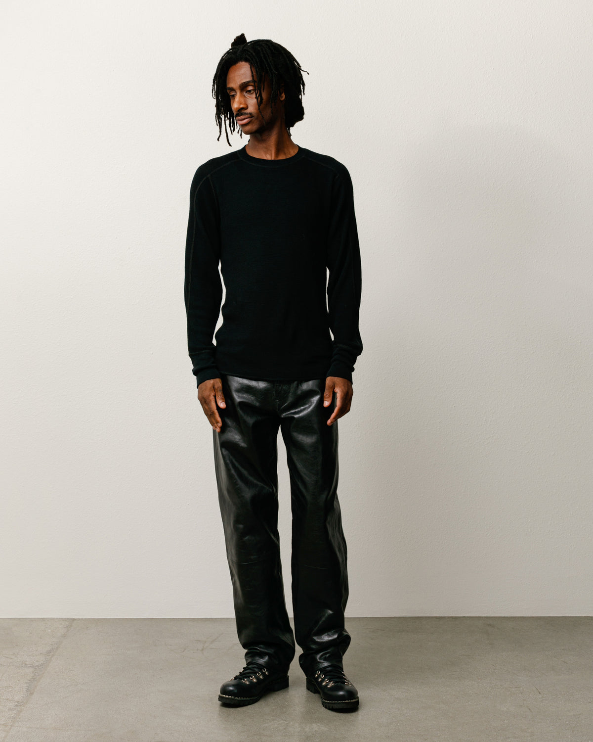 Wool LS Thermal – Black | Tops & Knits | Stüssy