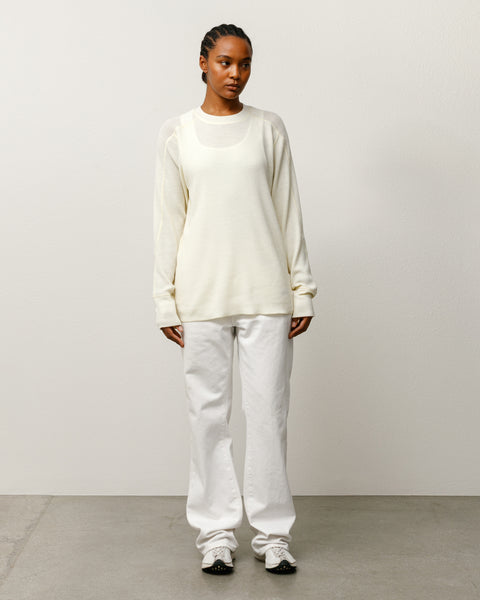 Wool Ls Thermal Mens Long Sleeve In Ecru