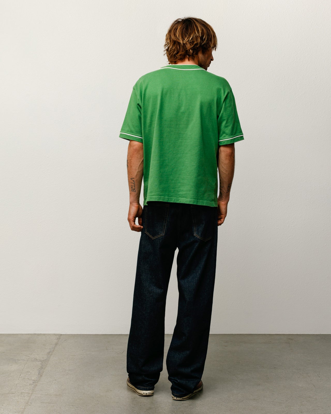 Arch Baseball Jersey – Green | Tops & Shirts | Stüssy