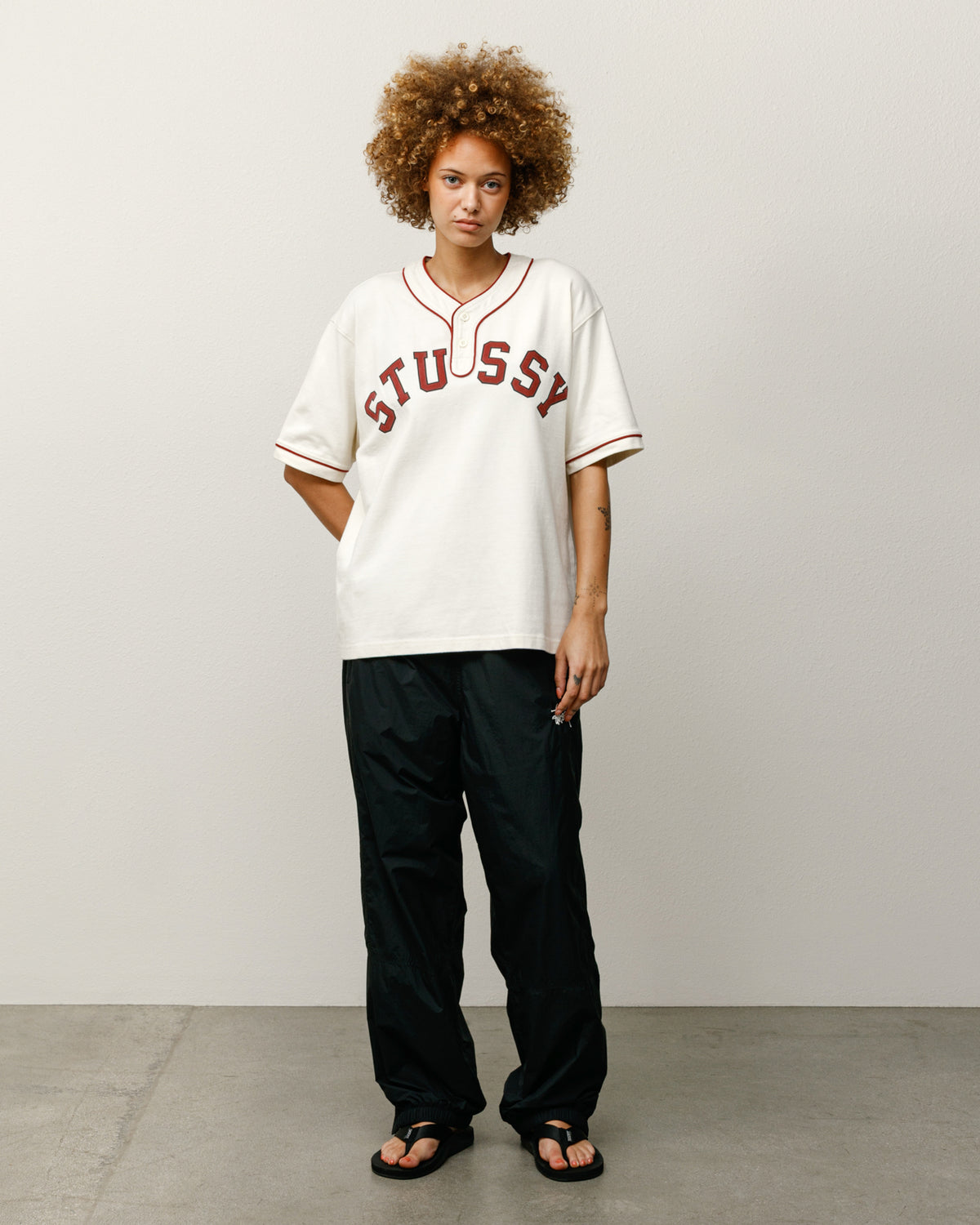 Arch Baseball Jersey – Natural | Tops & Shirts | Stüssy
