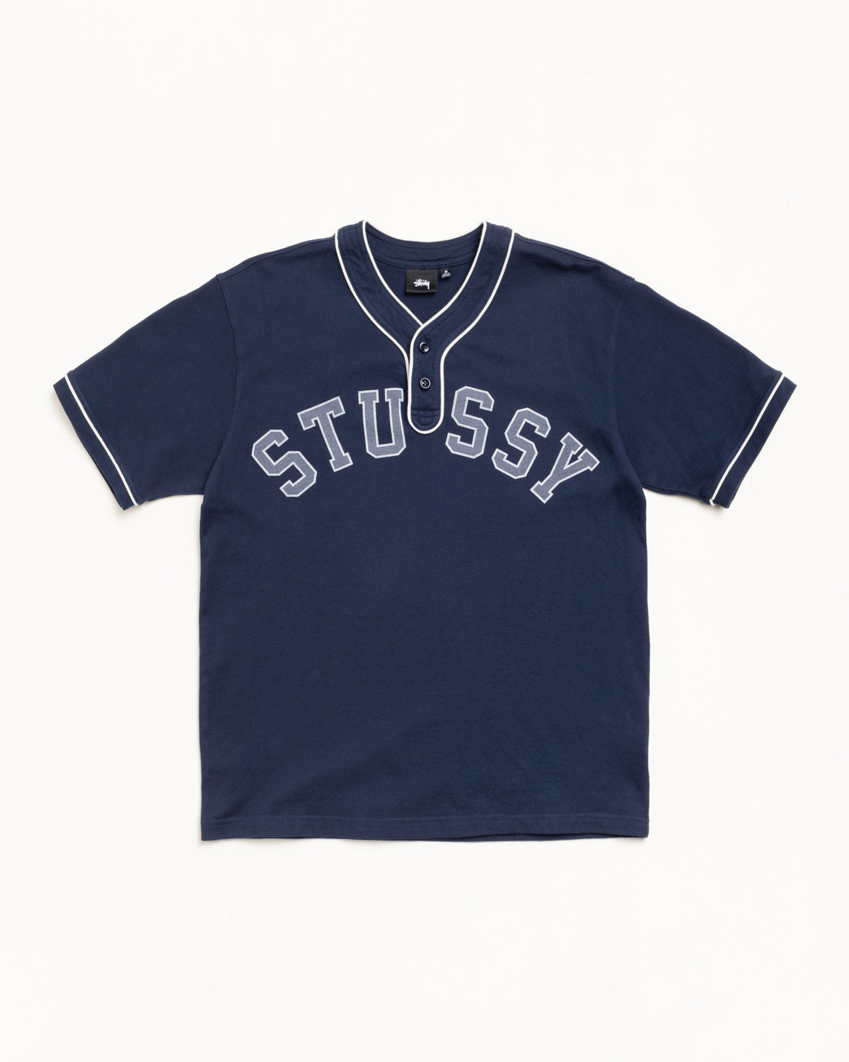 Arch Baseball Jersey – Navy | Tops & Shirts | Stüssy