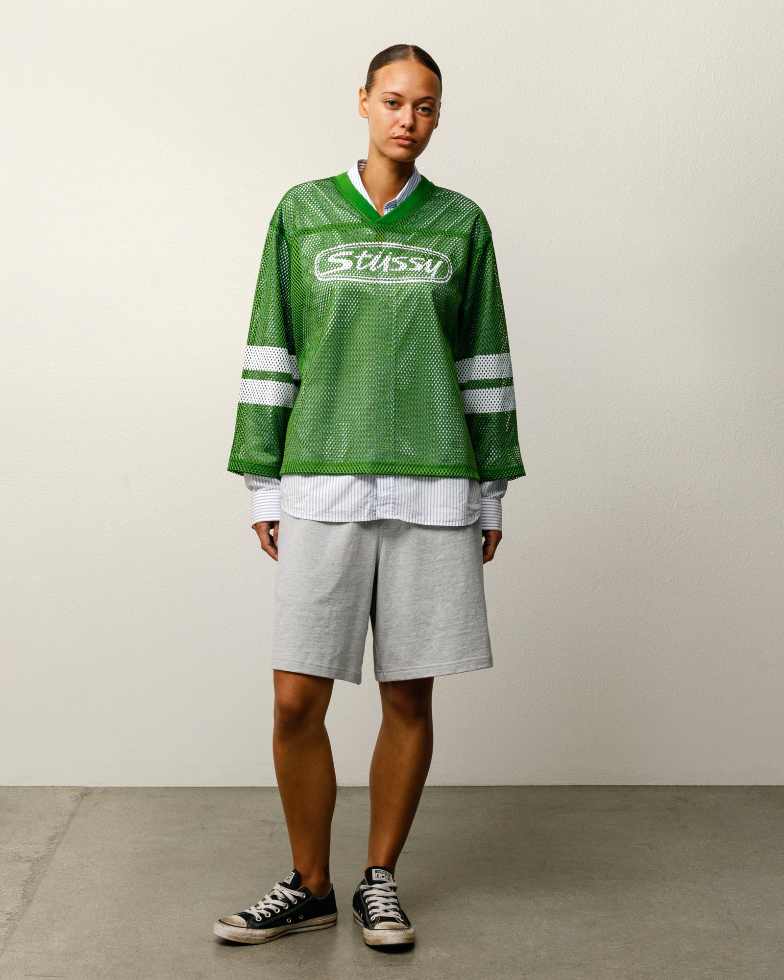 Trucker Team Jersey – Green | Tops & Shirts | Stüssy