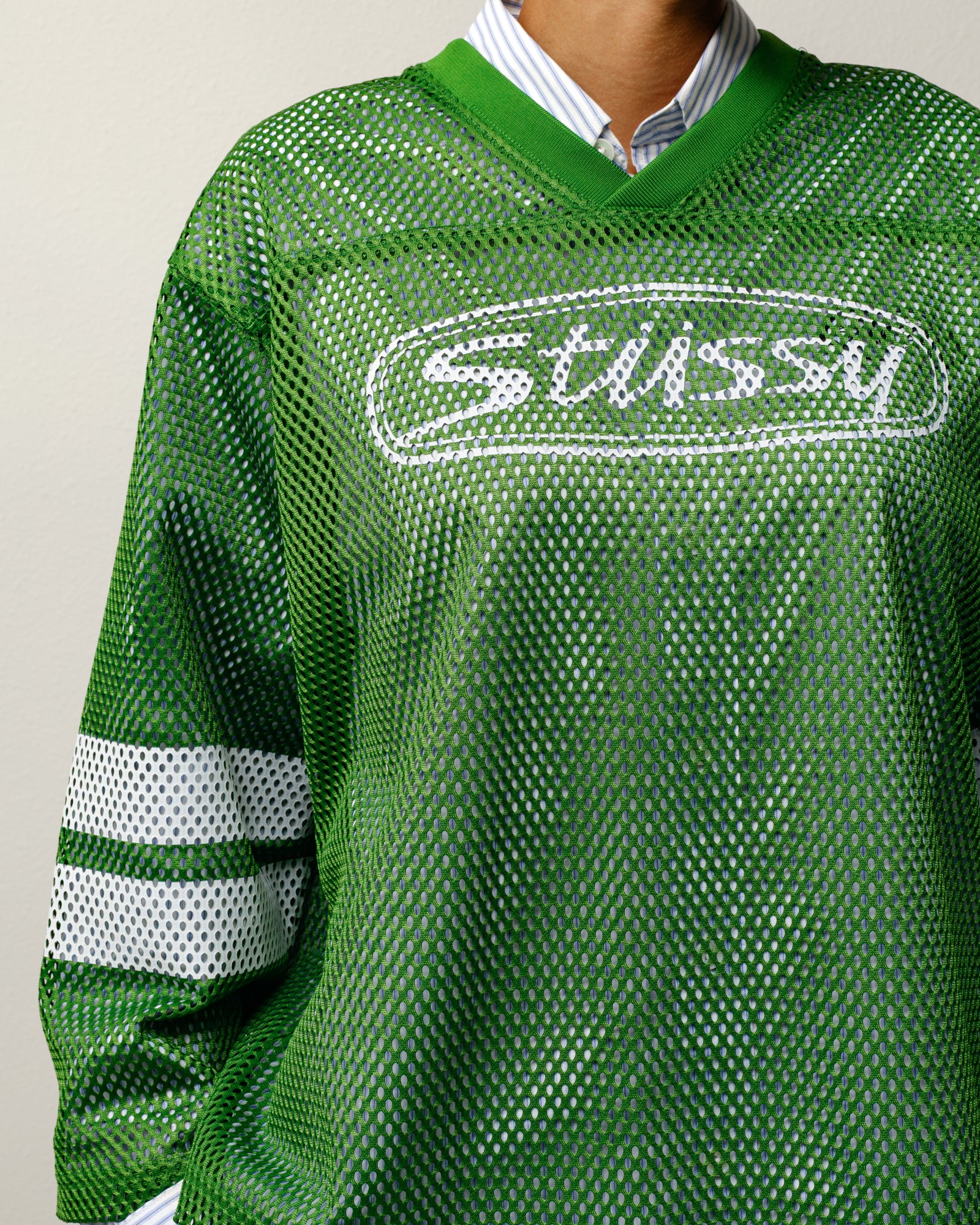 Trucker Team Jersey – Green | Tops & Shirts | Stüssy