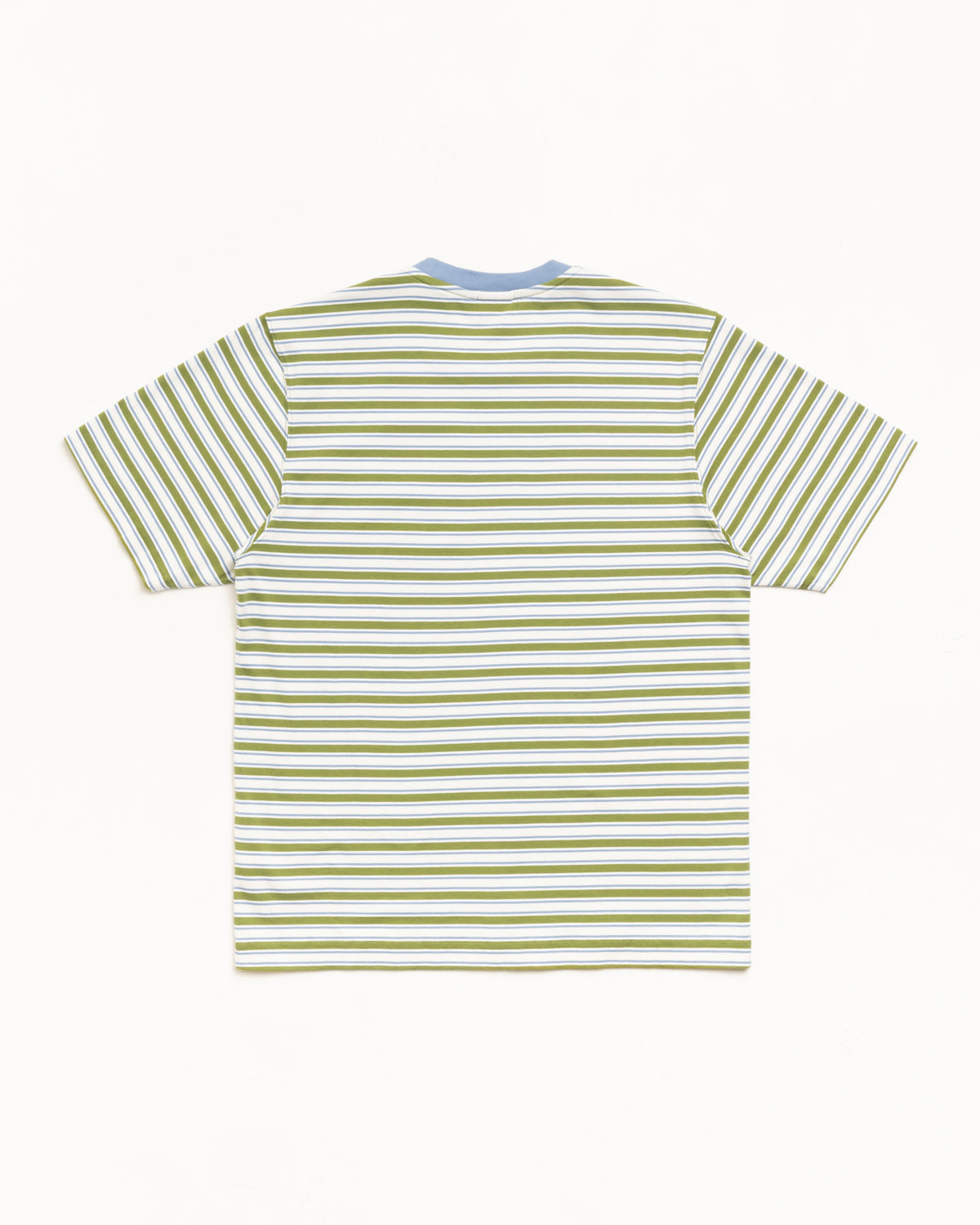 Beach Stripe Tee – Moss | Tops & Knits | Stüssy