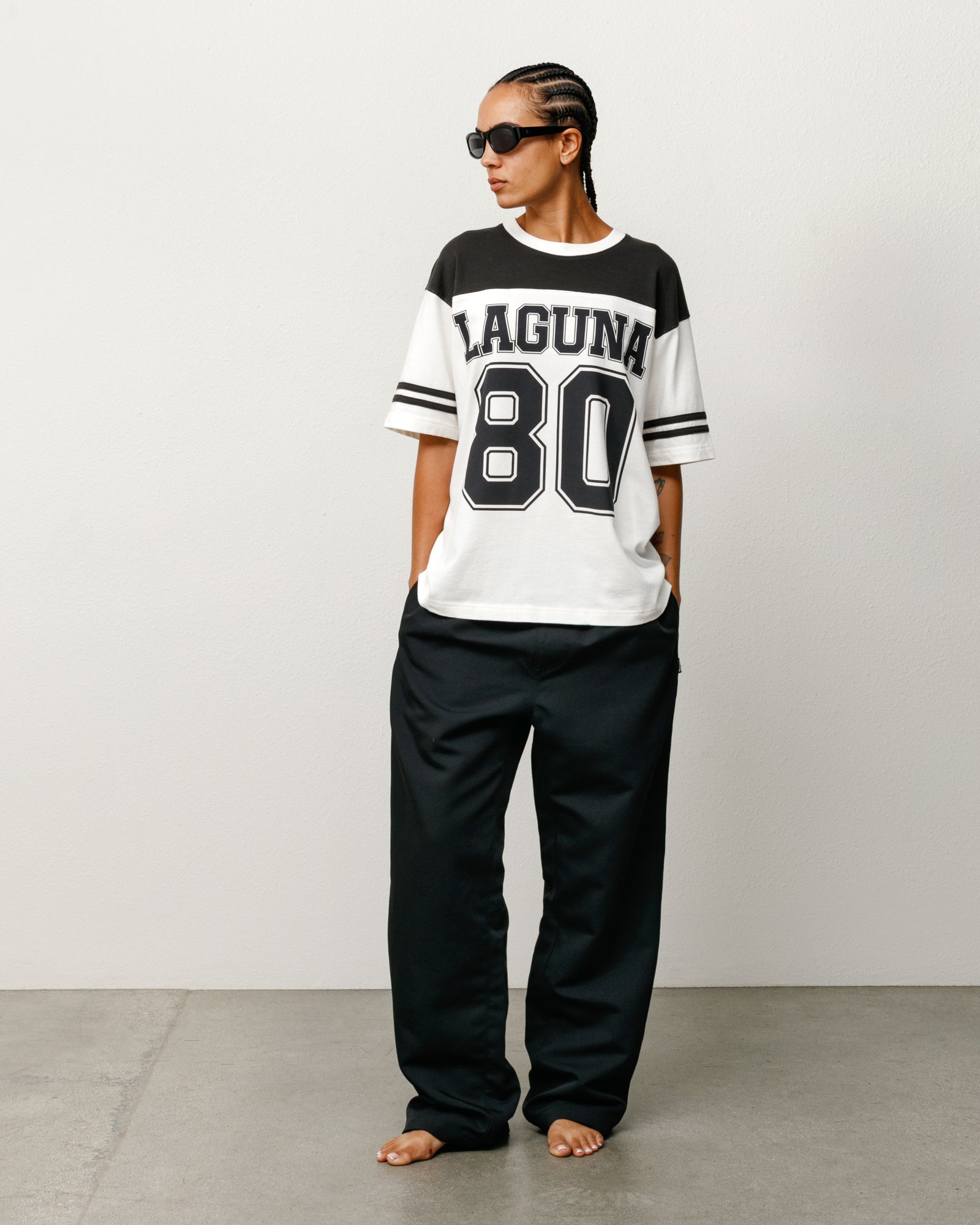 Laguna Short Sleeve Unisex Short Sleeve In Black