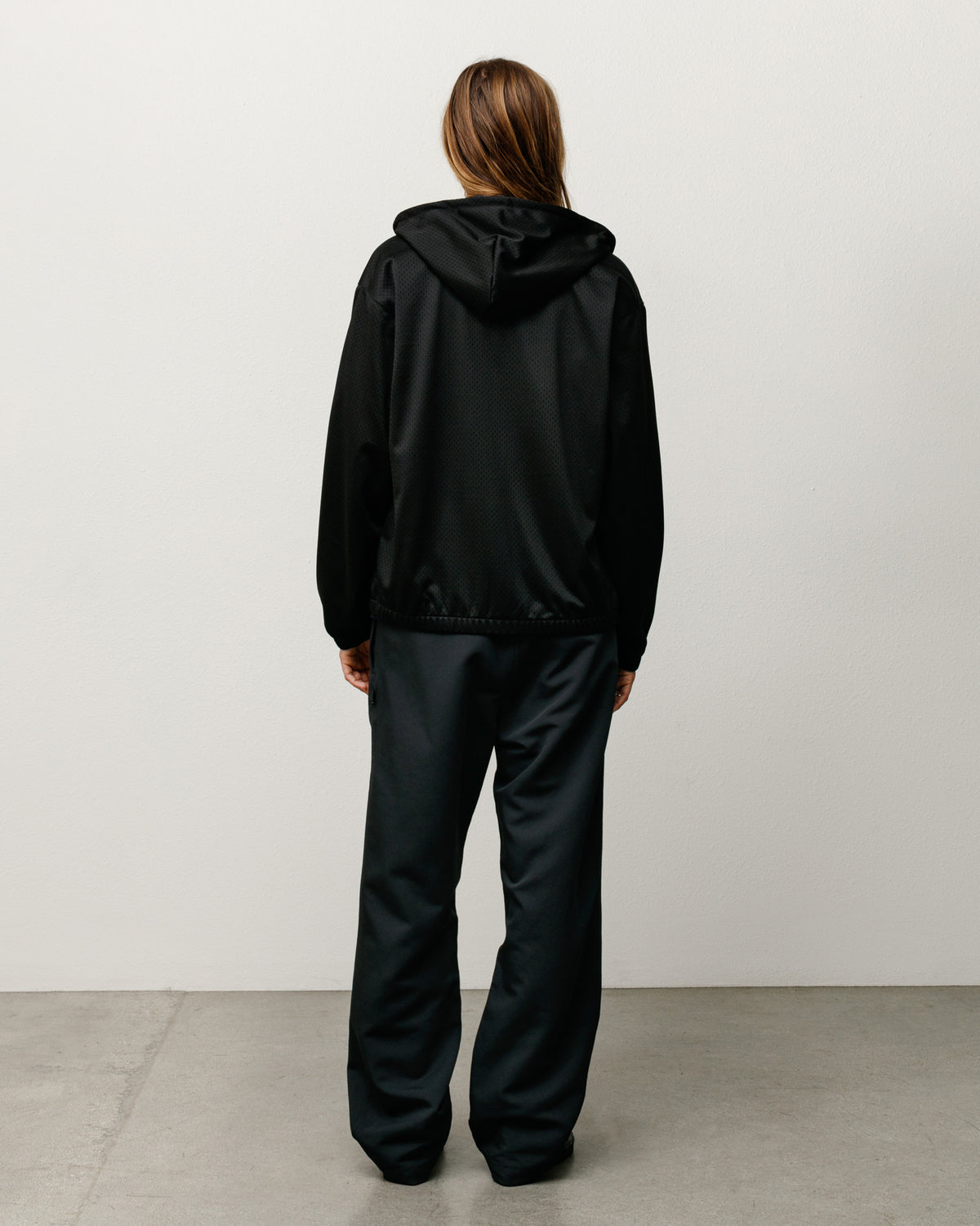 Athletic Mesh Zip Hoodie – Black | Tops & Knits | Stüssy