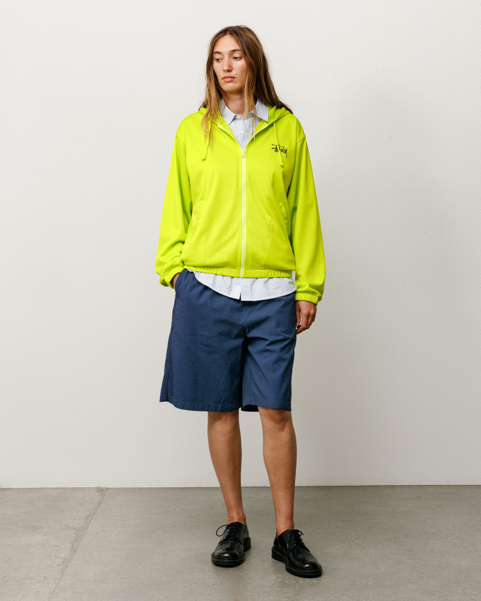 Athletic Mesh Zip Hoodie – Safety Green | Tops & Knits | Stüssy
