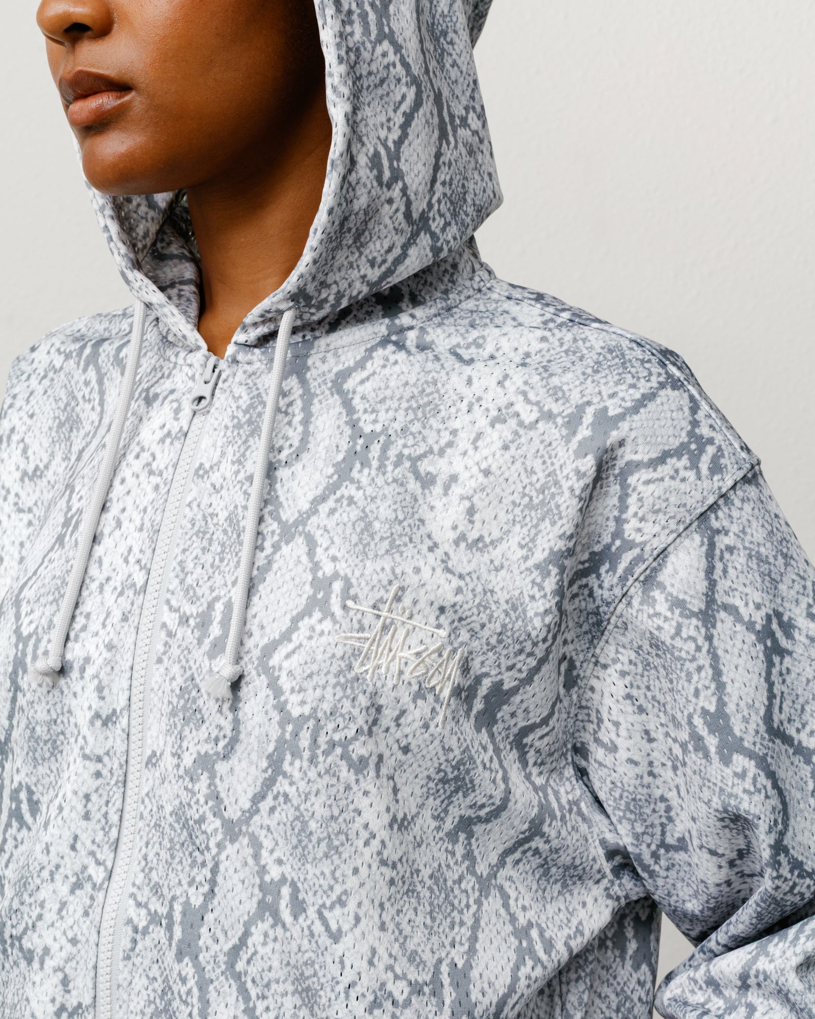 Athletic Mesh Zip Hoodie – Snake | Tops & Knits | Stüssy
