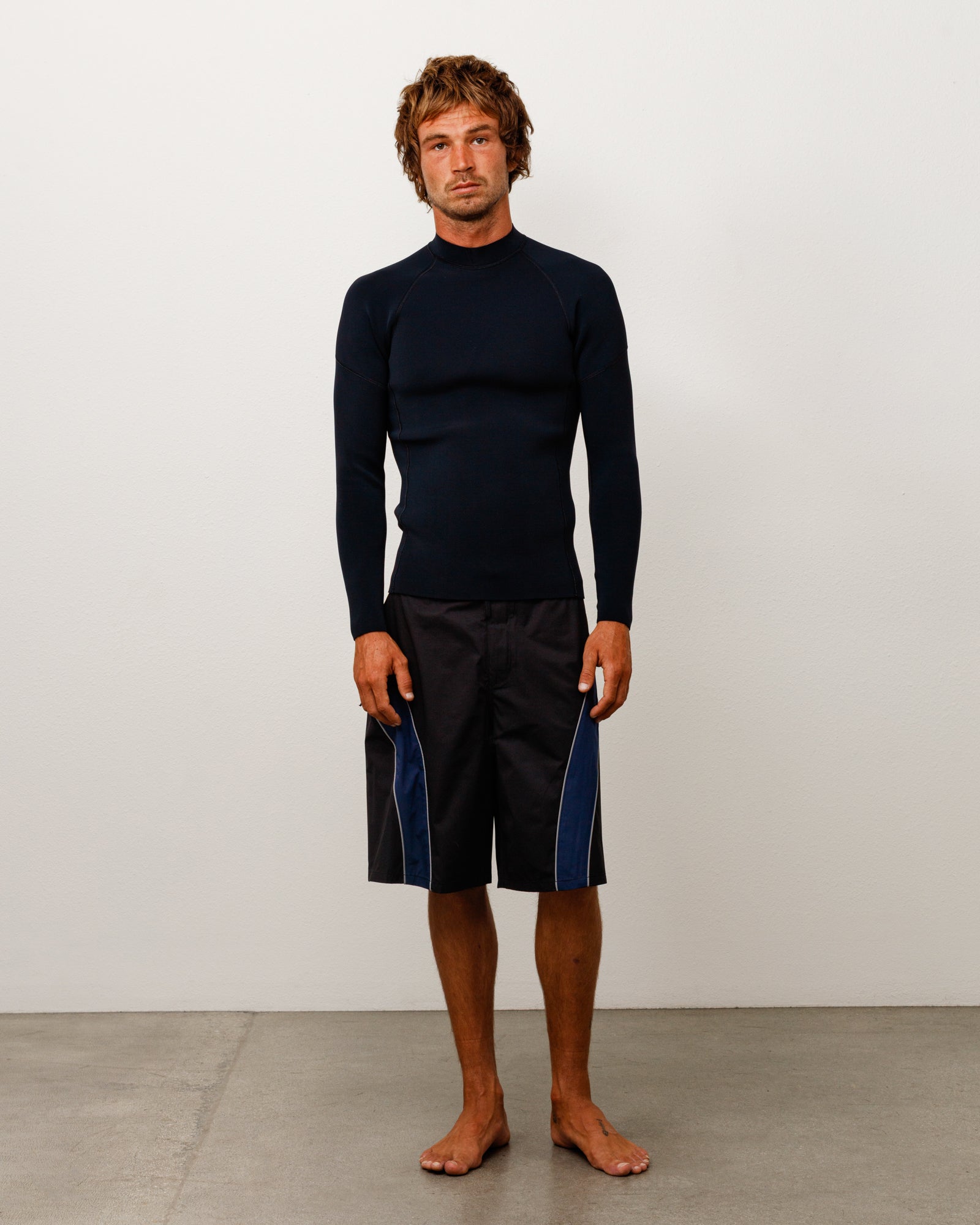 Neoprene Rash Guard Unisex In Black
