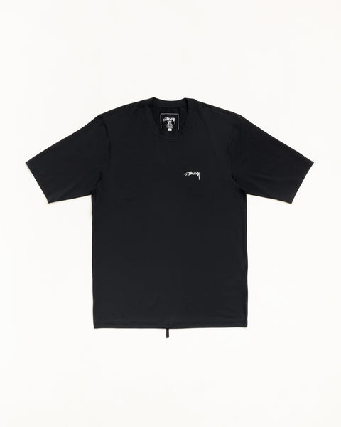S/sl Rash Guard Unisex Short Sleeve In Black