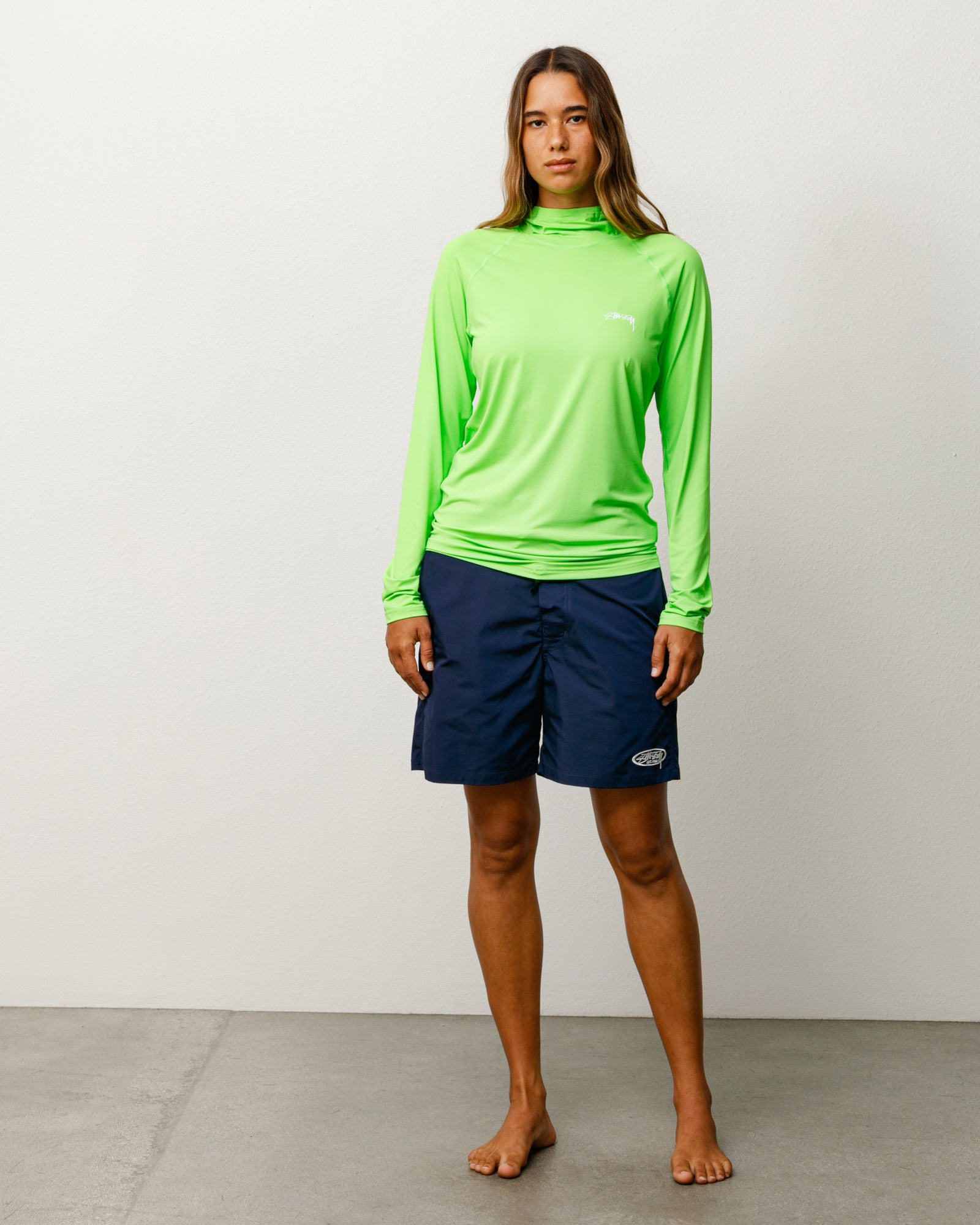 Hooded Rash Guard – Lime | Tops & Shirts | Stüssy