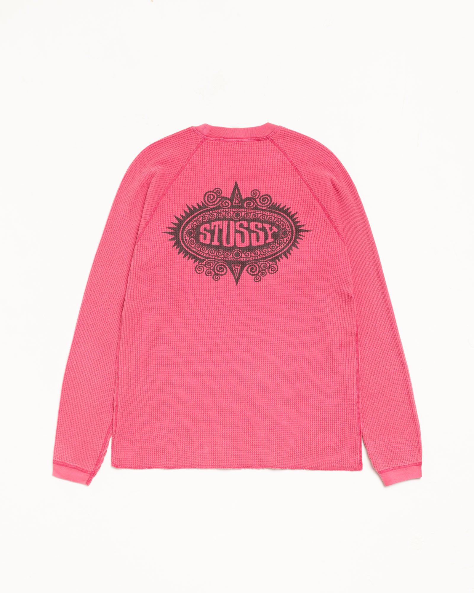Mantra Raglan Thermal – Pink | Tops & Knits | Stüssy