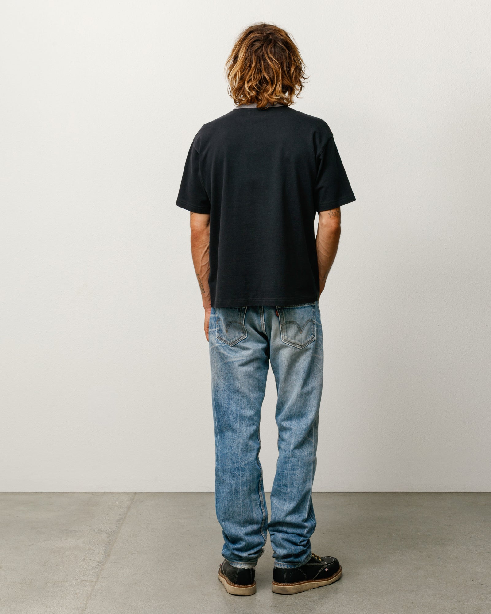 Ringer Tee – Black | Tops & Shirts | Stüssy