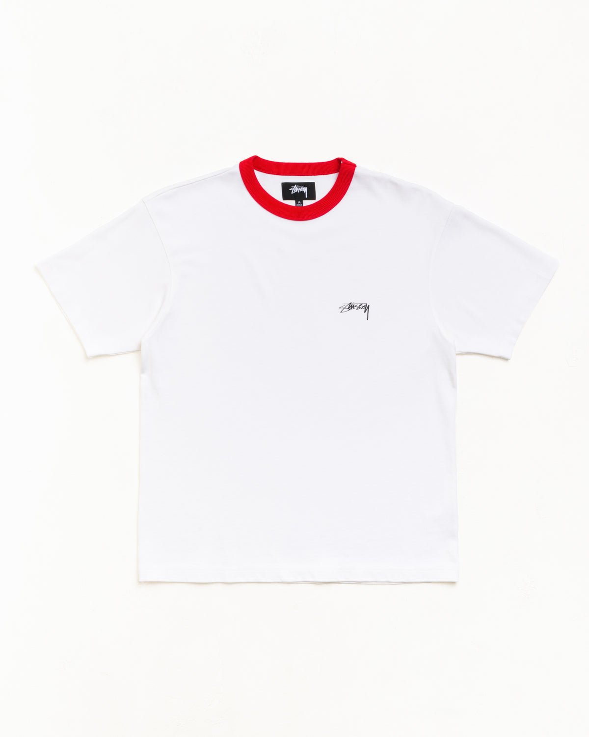 Ringer Tee – White | Tops & Shirts | Stüssy