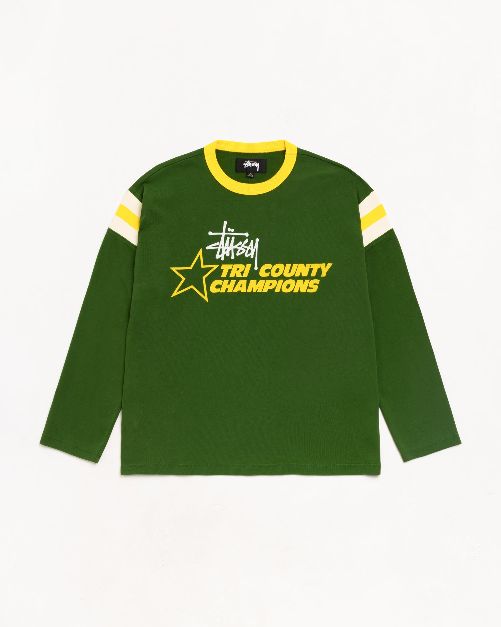 LS Ringer Tee - Green | Tops & Shirts | Stüssy