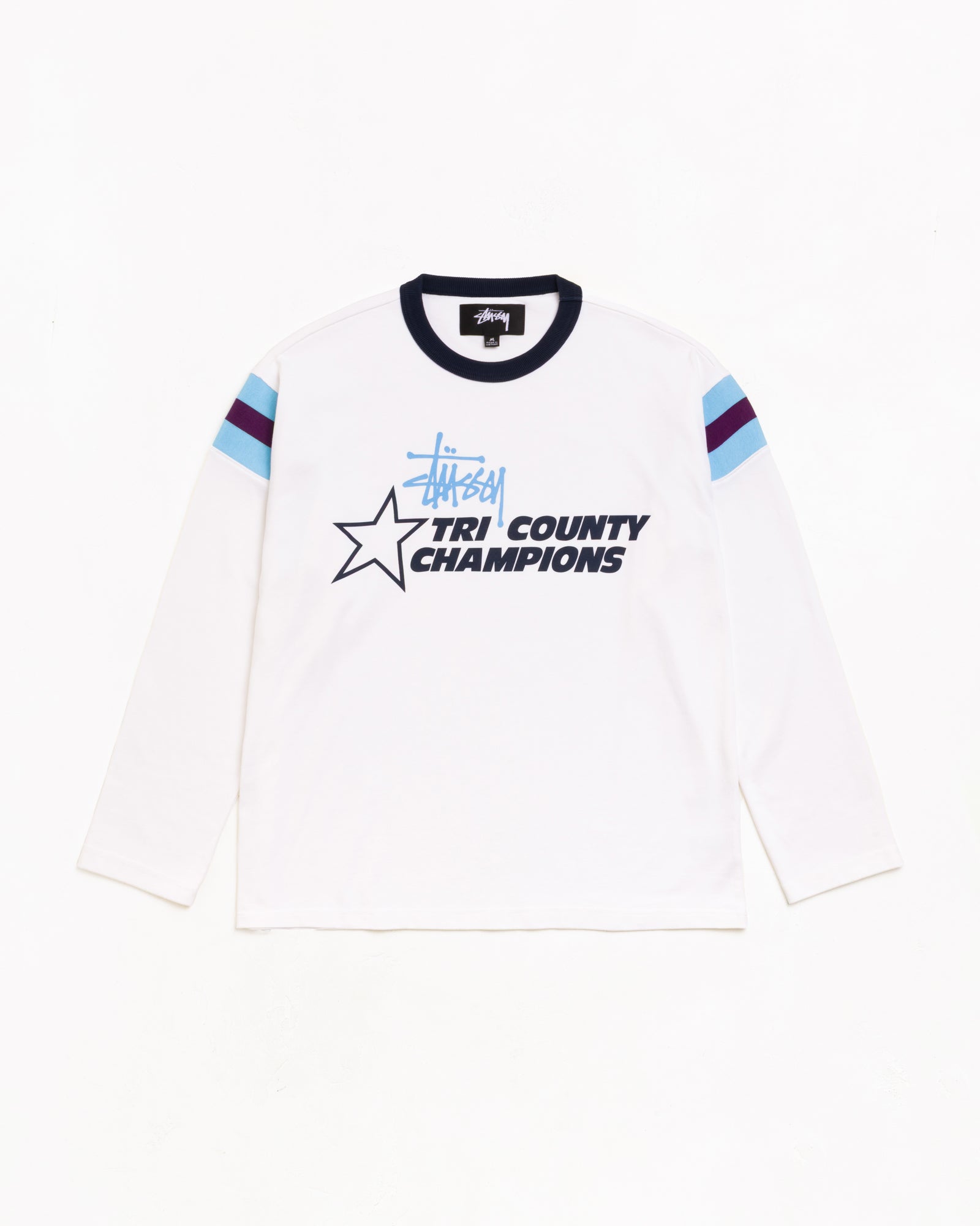 Ls Ringer Tee Unisex Long Sleeve In White | hero:main:collection:new-arrivals,shirts,tops-shirts,all,tees,outerwear,denim,knits,accessories,sunglasses,hoodies,sweats,mens-hoodies-sweatshirts,shorts,pants,bottoms,crew-sweats,zip-ups,swim,sweatpants,graphics,lazy-tees,swim,basic-9twenty,button-ups,shorts,cargos,denim-jeans,bottoms,bags,belts,wearables,gear,footwear,button-ups,basic-tops,jerseys,big-ol,classics,slim,jackets,all, | product-card-slider