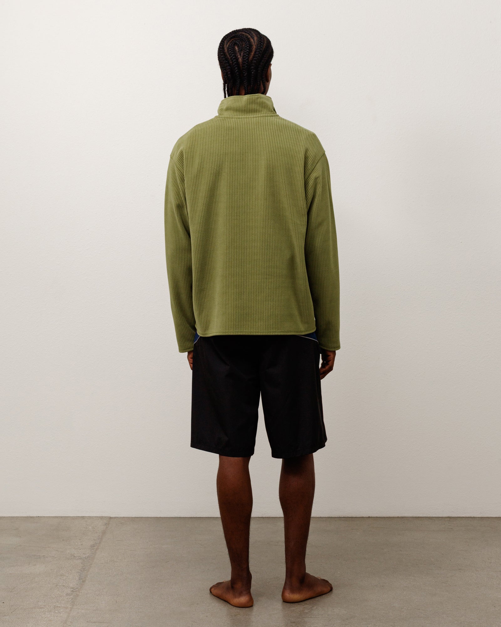 Half Zip Thermal Mock Neck - Olive | Tops & Knits | Stüssy