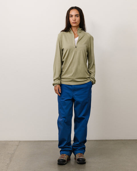 Utility Zip Hood Unisex Long Sleeve In Khaki