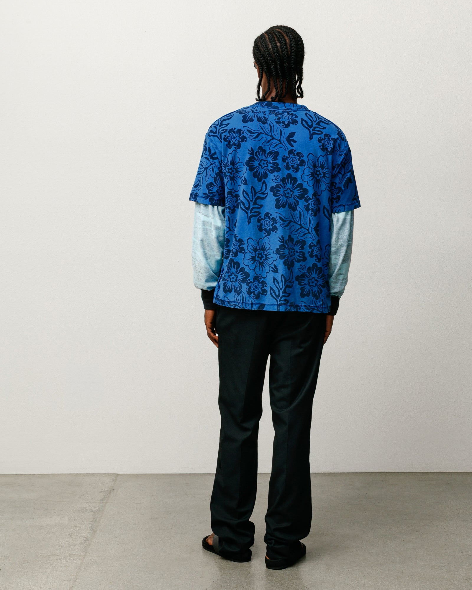 Lazy Floral Tee - Sport Blue | Tops & Shirts | Stüssy