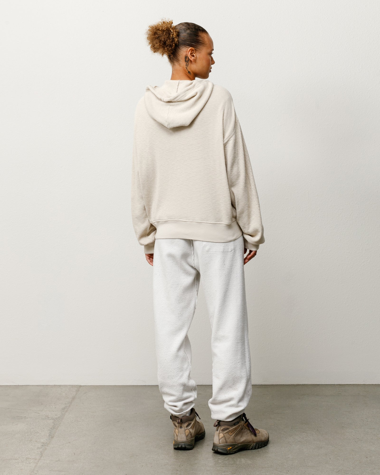 Lightweight Thermal Hoodie in Bone