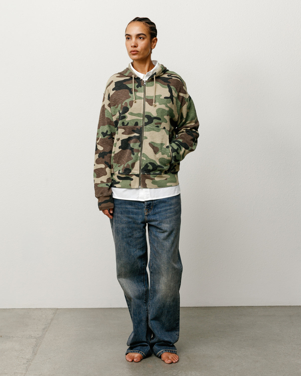 Lightweight Thermal Hoodie – Camo | Tops & Knits | Stüssy