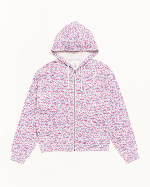 Light Weight Thermal Hood Unisex Long Sleeve In Floral