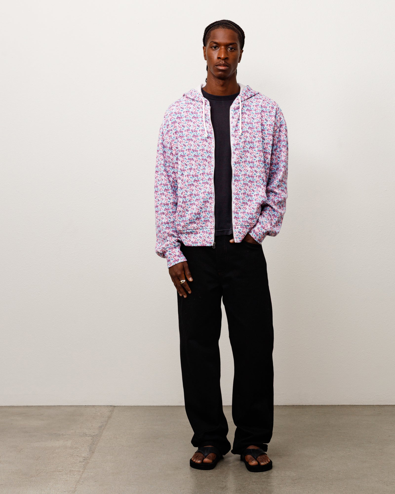 Lightweight Thermal Hoodie - Floral | Tops & Knits | Stüssy