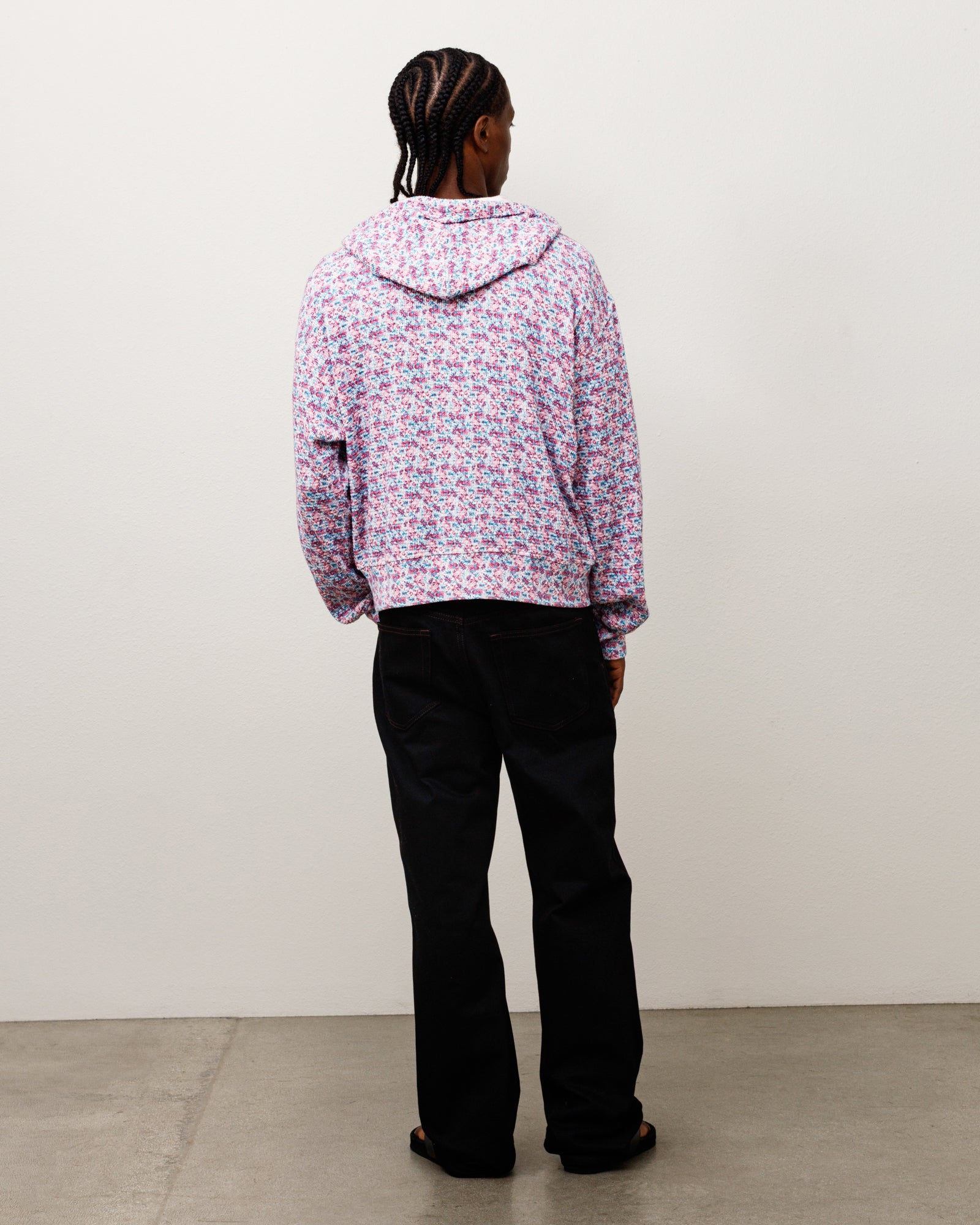 Light Weight Thermal Hood Unisex Long Sleeve In Floral