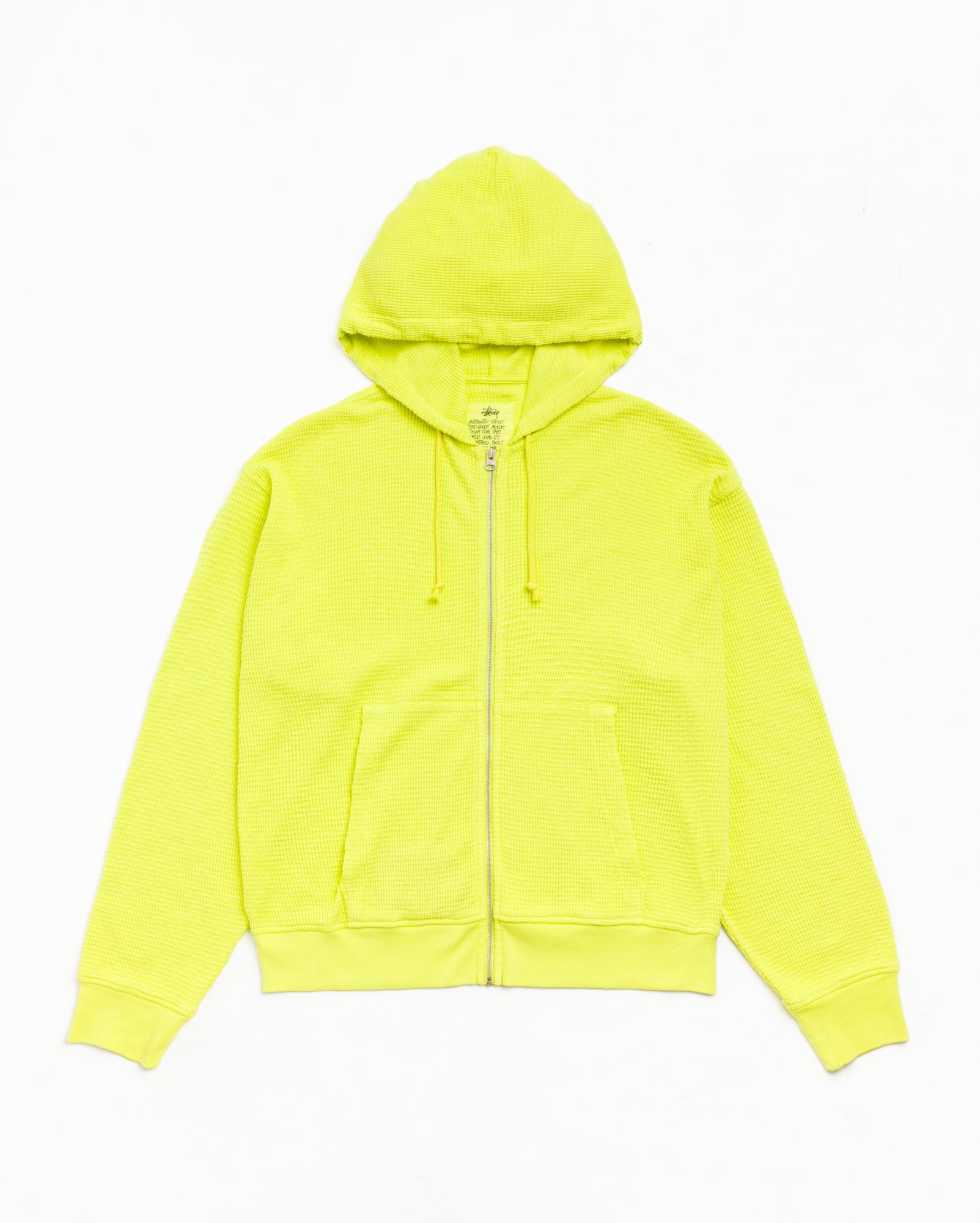 Light Weight Thermal Hood Unisex Long Sleeve In Lime