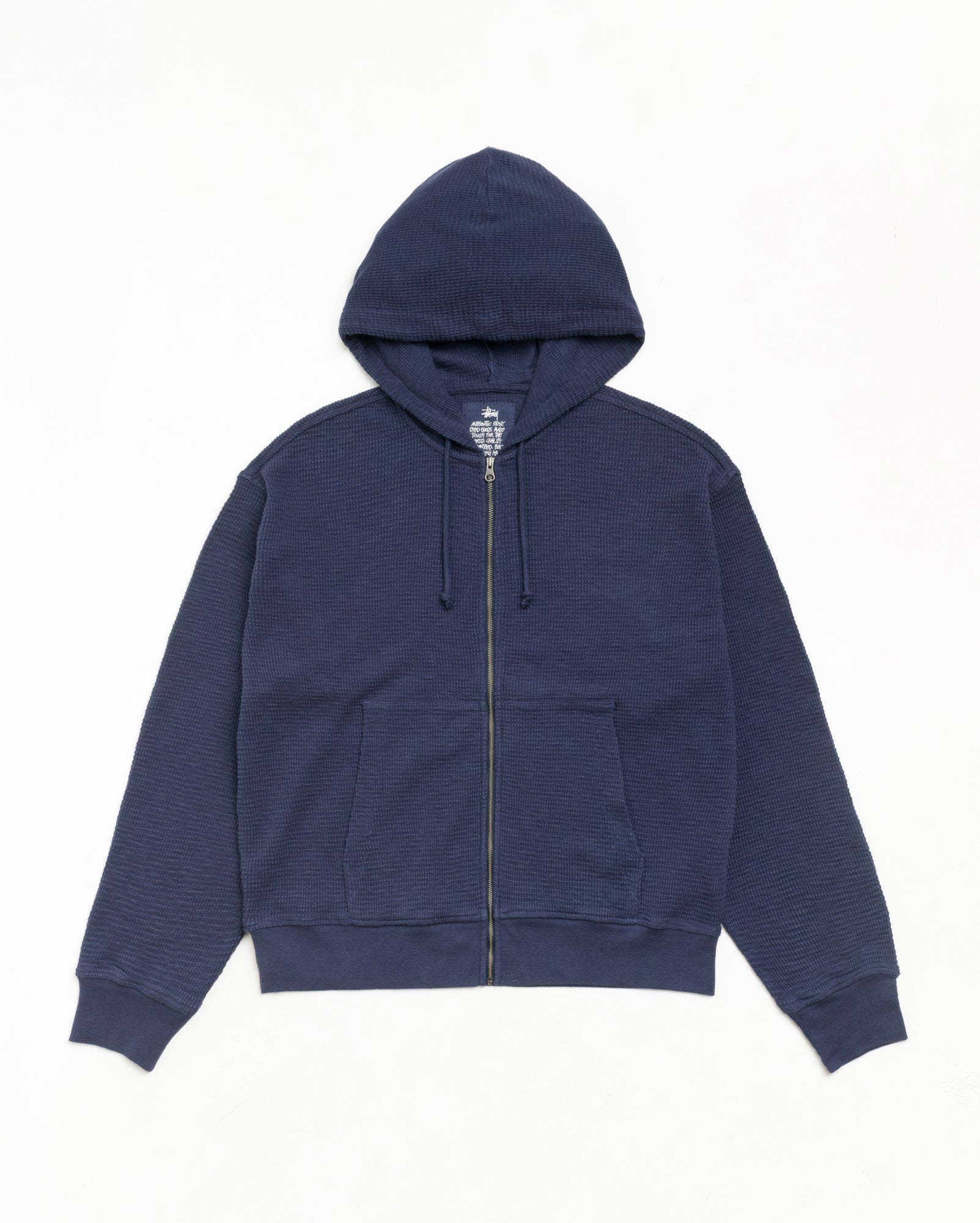 Light Weight Thermal Hood Unisex Long Sleeve In Navy | hero:main:collection:new-arrivals,shirts,tops-shirts,all,tees,outerwear,denim,knits,accessories,sunglasses,hoodies,sweats,mens-hoodies-sweatshirts,shorts,pants,bottoms,crew-sweats,zip-ups,swim,sweatpants,graphics,lazy-tees,swim,basic-9twenty,button-ups,shorts,cargos,denim-jeans,bottoms,bags,belts,wearables,gear,footwear,button-ups,basic-tops,jerseys,big-ol,classics,thermals,jackets,all, | product-card-slider