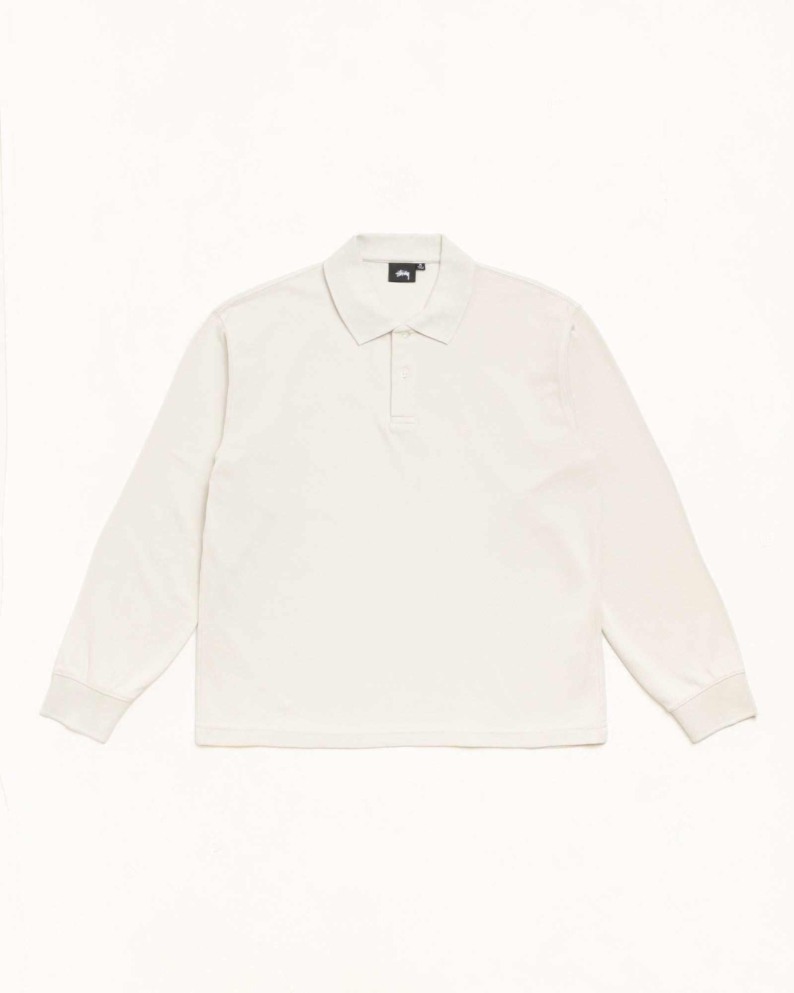 Classic Pique LS Polo - Bone | Tops & Knits | Stüssy