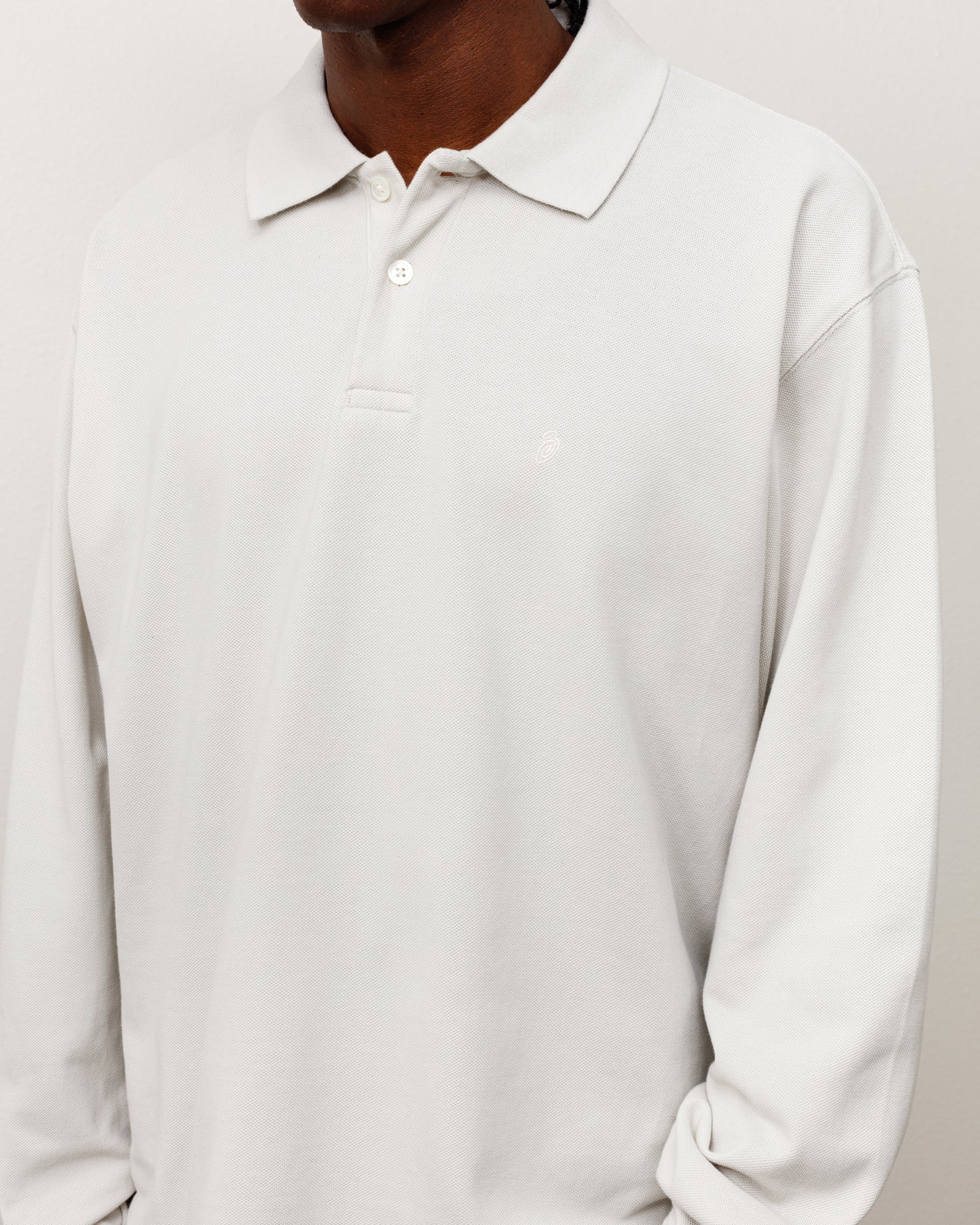 Ls Classic Pique Polo Unisex Short Sleeve In Bone