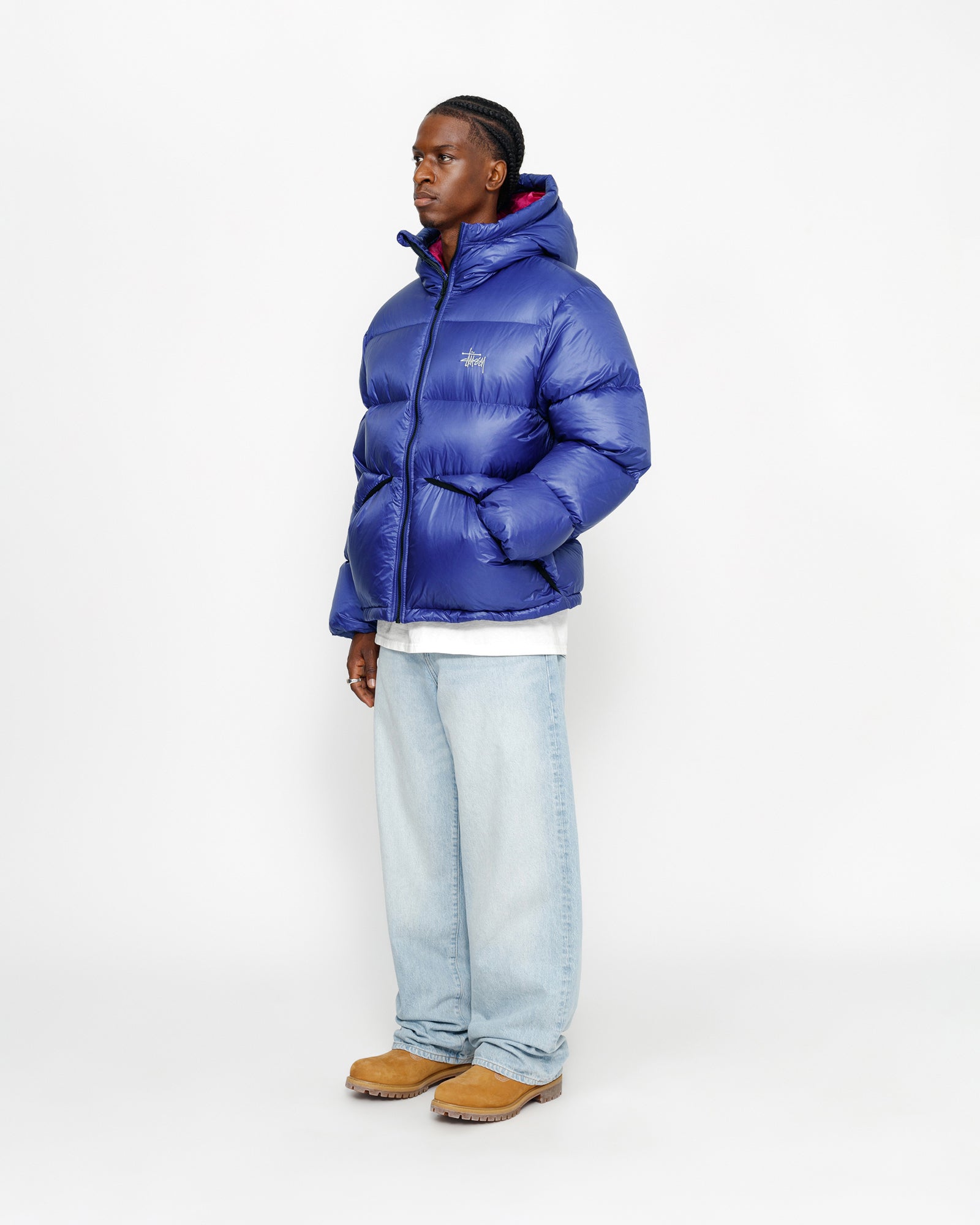 Down Parka Micro Ripstop in blue – Stüssy 