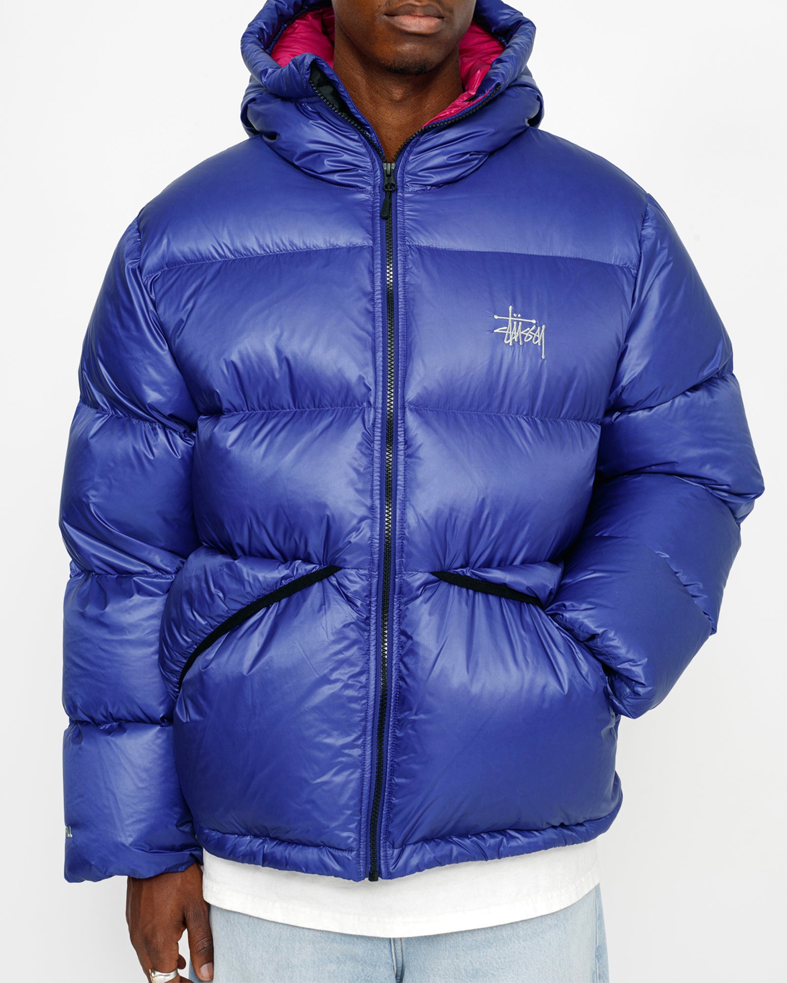 Down Parka Micro Ripstop in blue – Stüssy