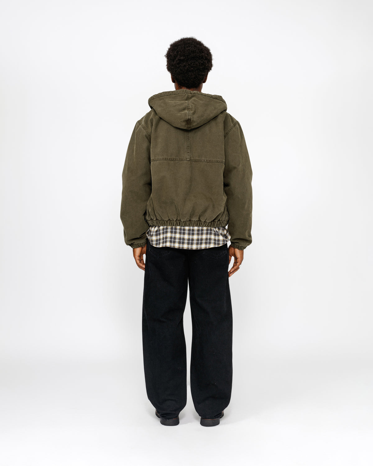 STUSSY WORK JACKET INSULATED CANVAS オリーブ