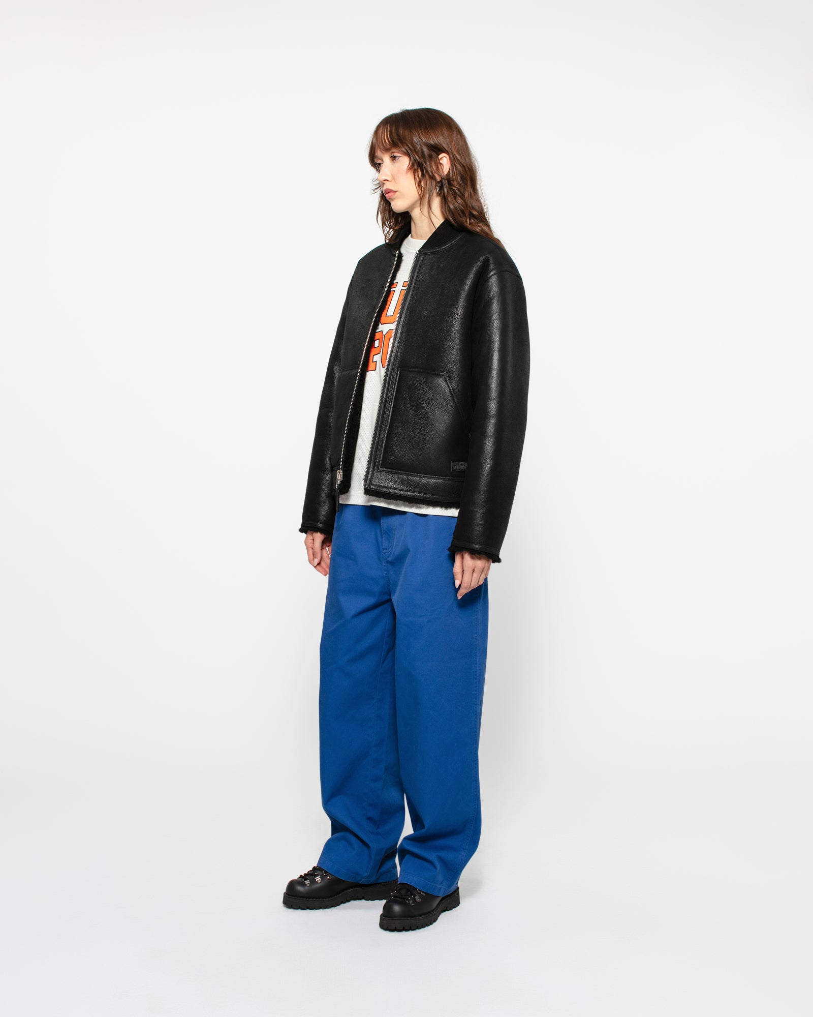 Shearling Reversible Bomber - Unisex Jackets & Outerwear | Stüssy