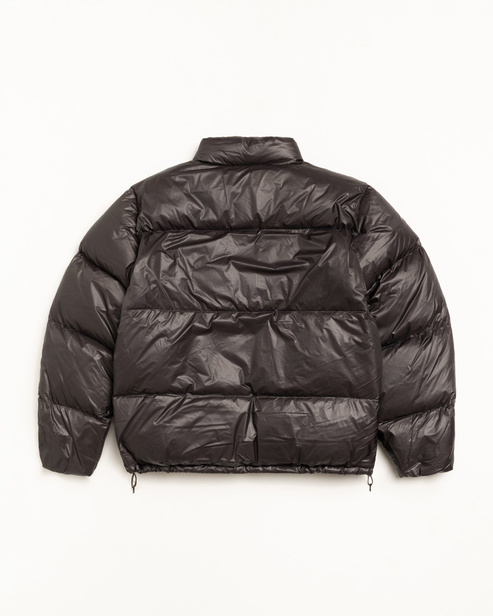 Parachute Ripstop Down Puffer Mens Long Sleeve In Charcoal