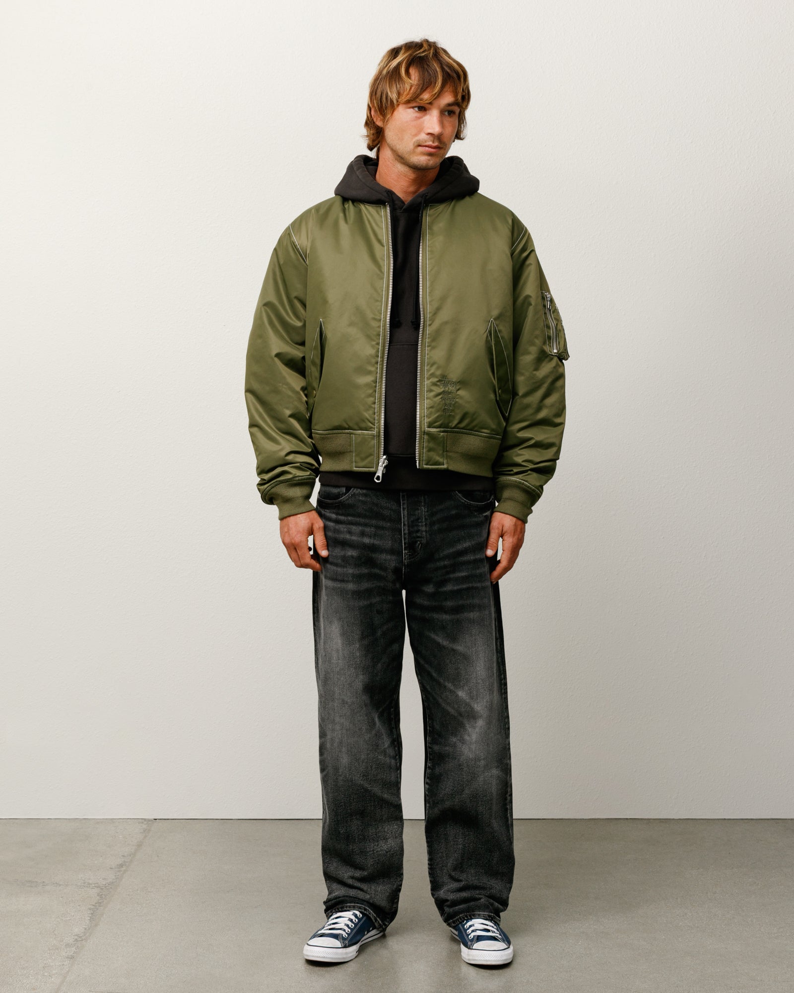 STUSSY ボンバージャケット オリーブグリーン Built Reversible Bomber Jacket – Olive | Outerwear | Stüssy