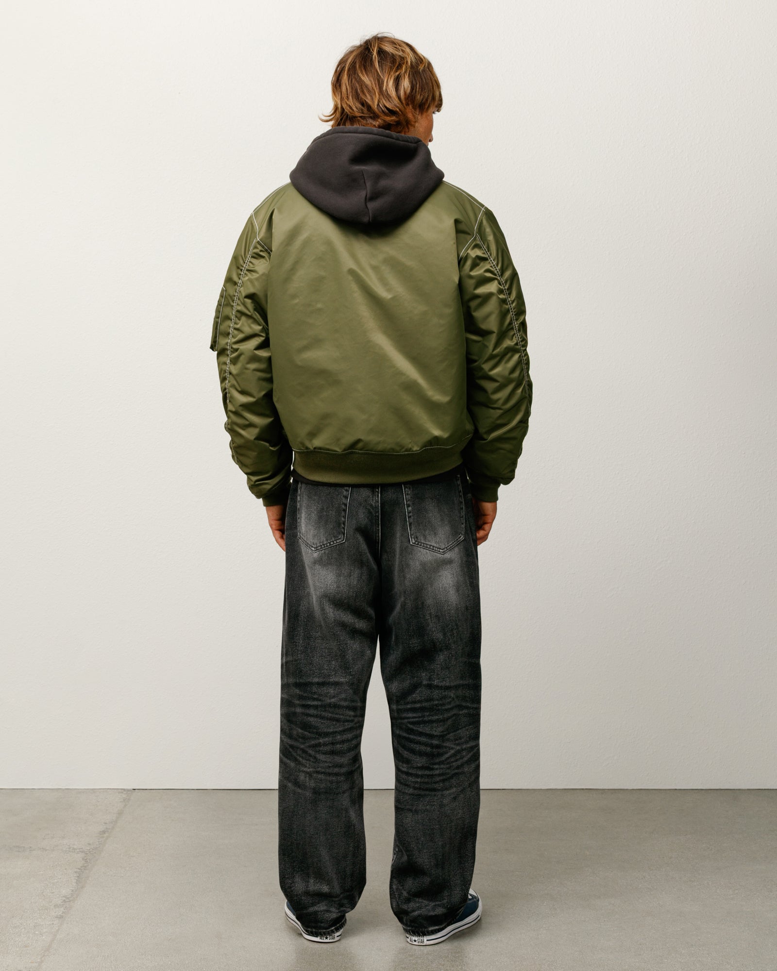 Built Reversible Bomber Jacket – Olive | Outerwear | Stüssy