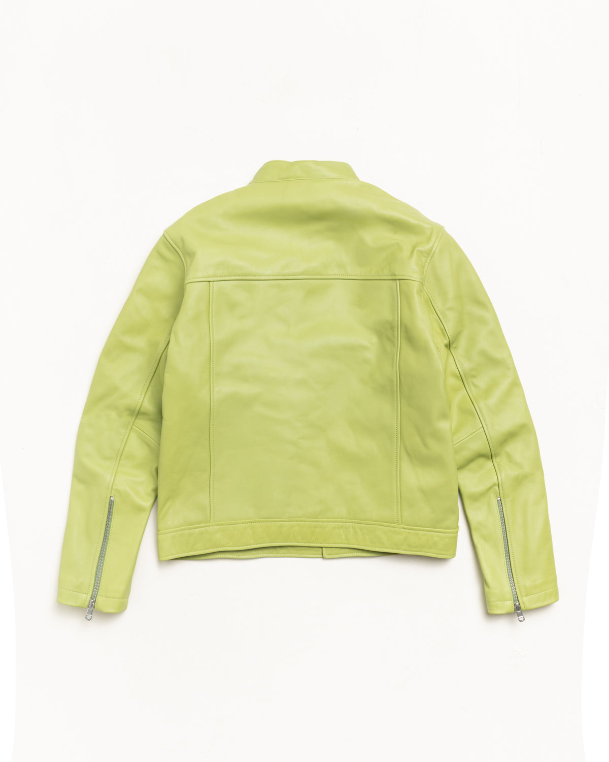 Cafe Racer Leather Jacket – Lime | Outerwear | Stüssy
