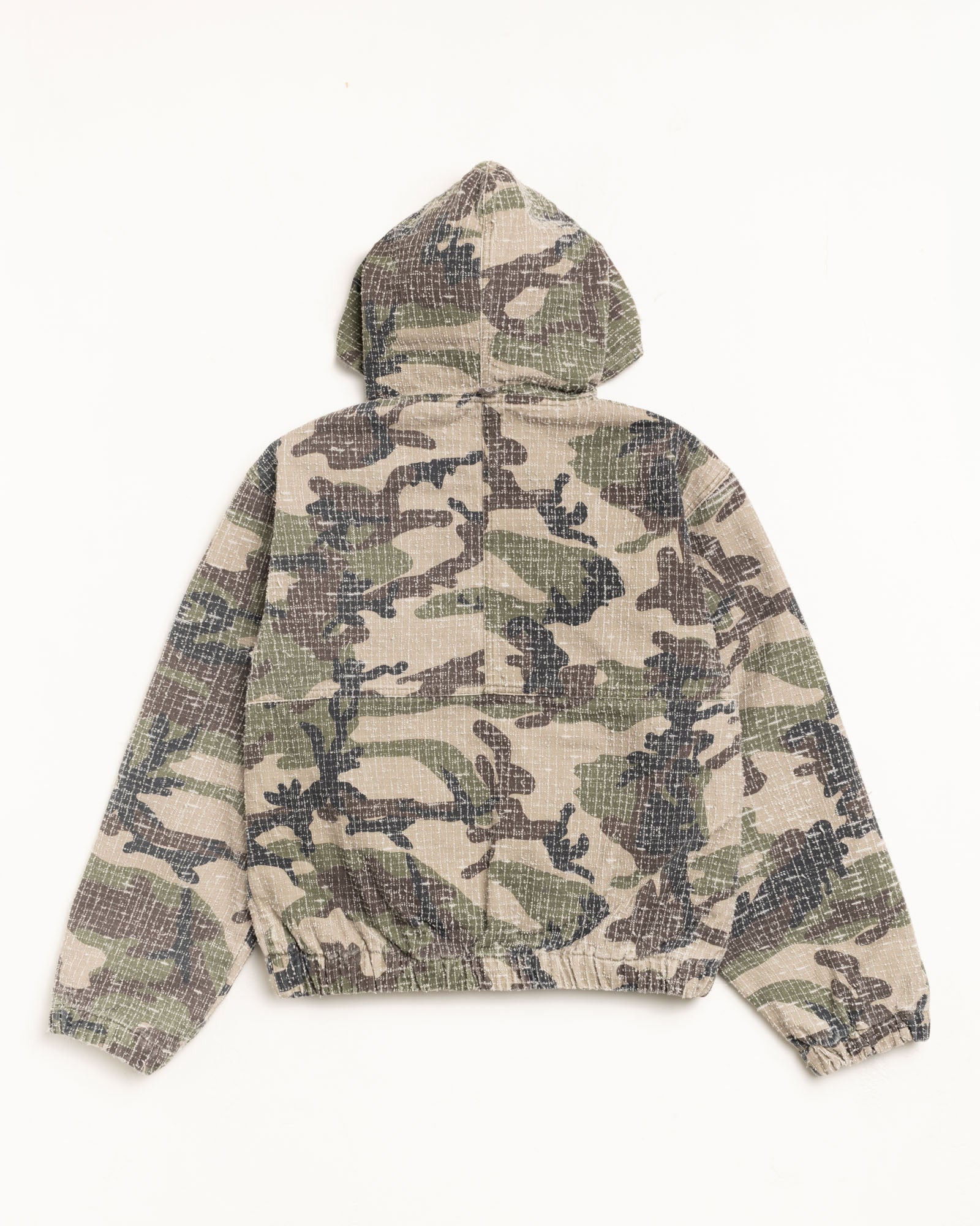 Work Jacket Camo Canvas Needlepunch in woodland camo – Stüssy