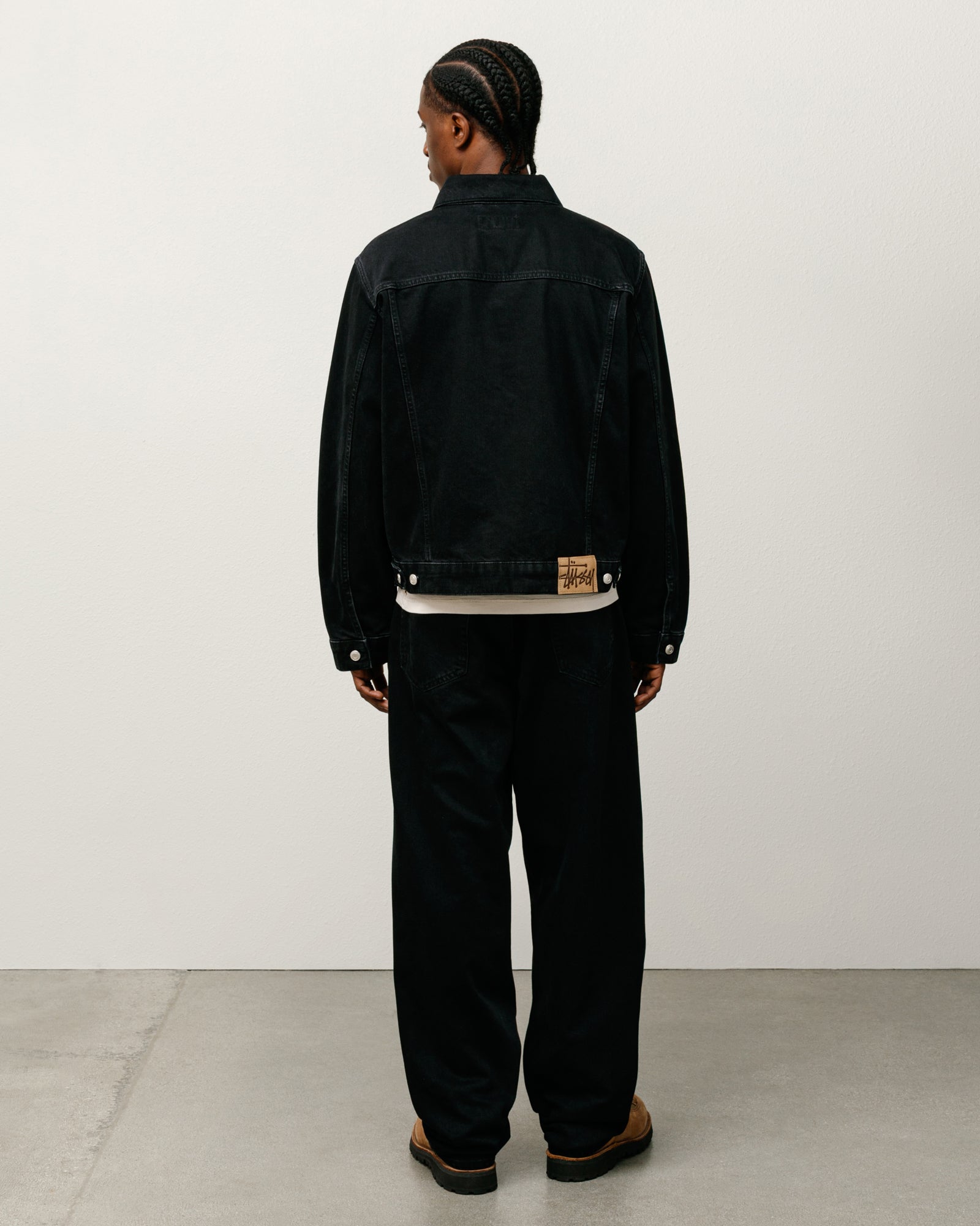 Trucker Jacket Denim – Black | Outerwear | Stüssy