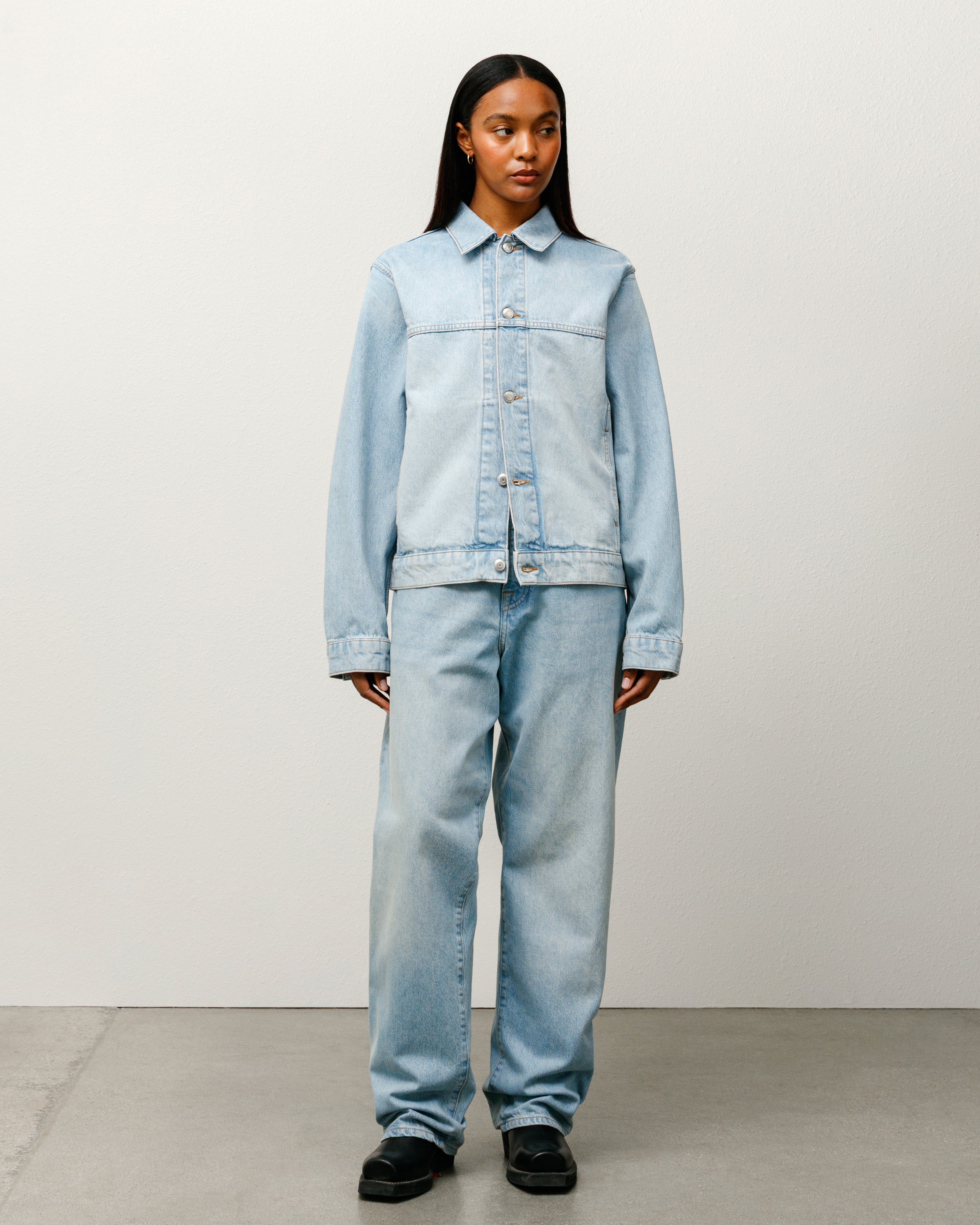 Stussy Trucker Jacket Denim ライトブルー Trucker Jacket Denim – Light Wash | Outerwear | Stüssy