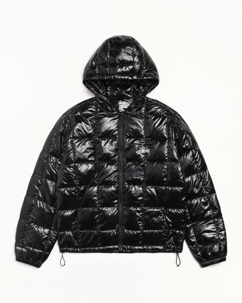 ジャケット・アウター Stussy MIDWEIGHT HOODED PUFFER 115783_BLAC_1_f3f6c99d-4993-