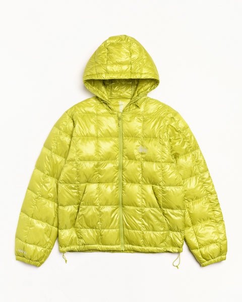 Midweight Hooded Puffer Mens Long Sleeve In Lime