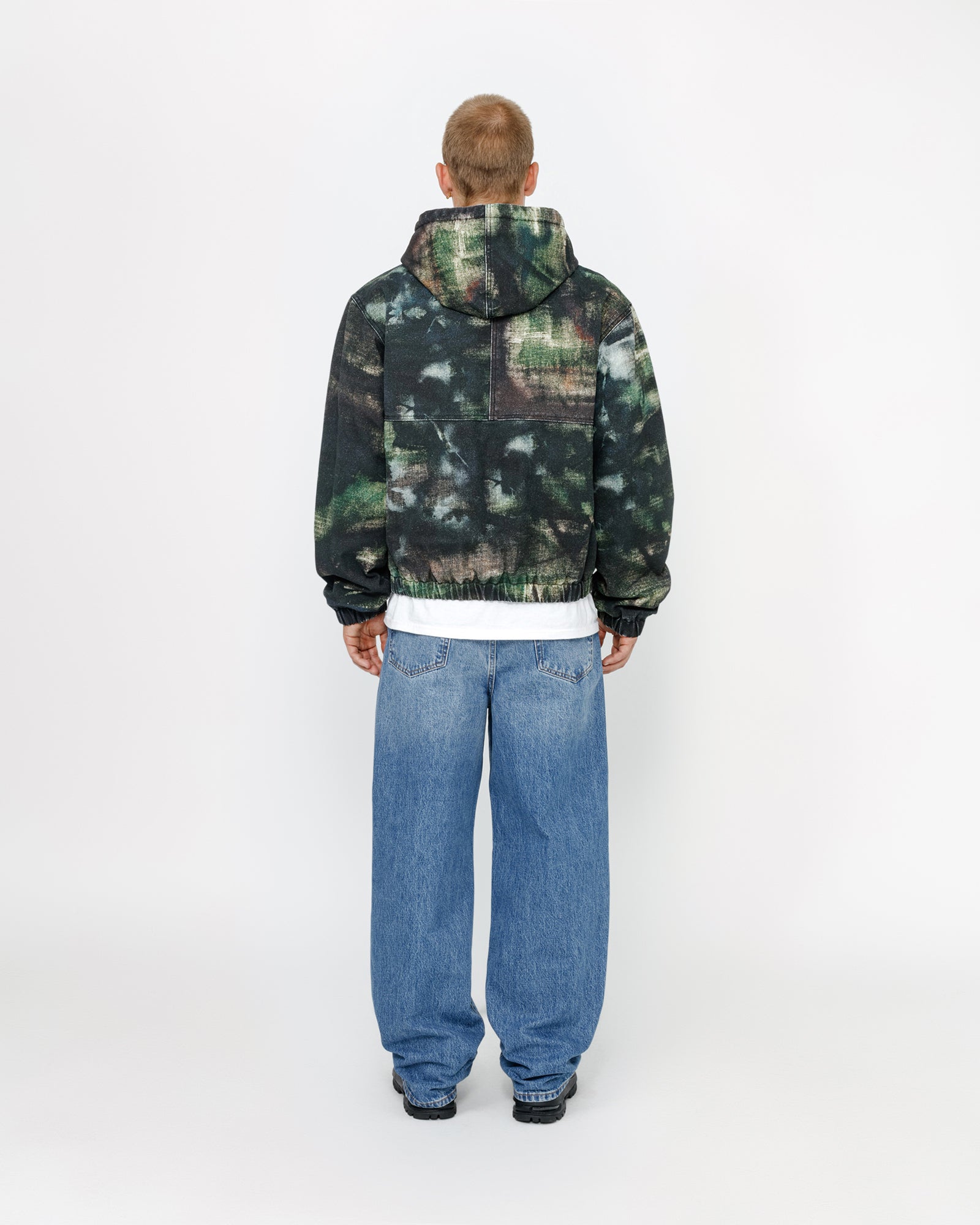 Work Jacket Stenpat Camo in fortine – Stüssy