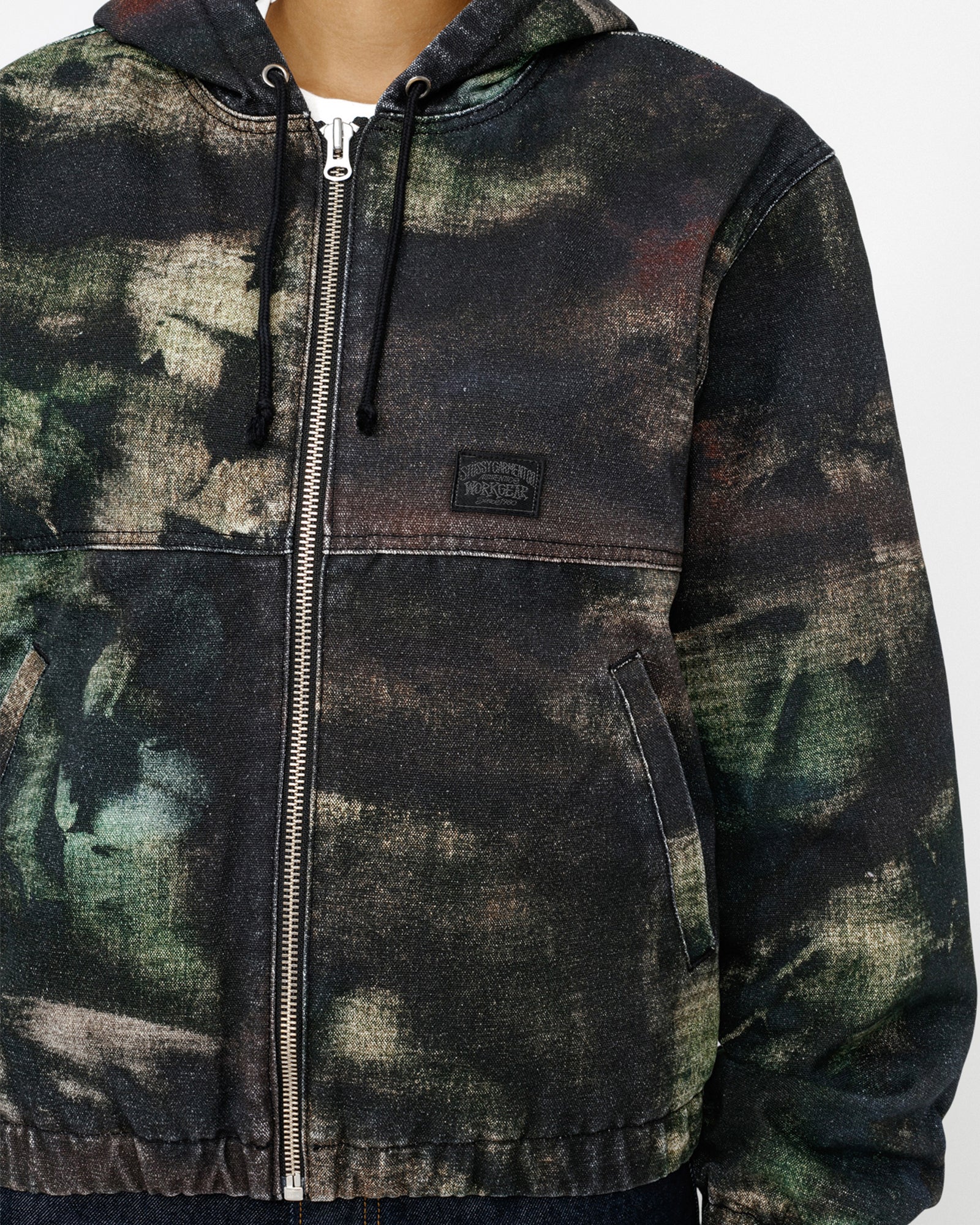 Work Jacket Stenpat Camo in fortine – Stüssy