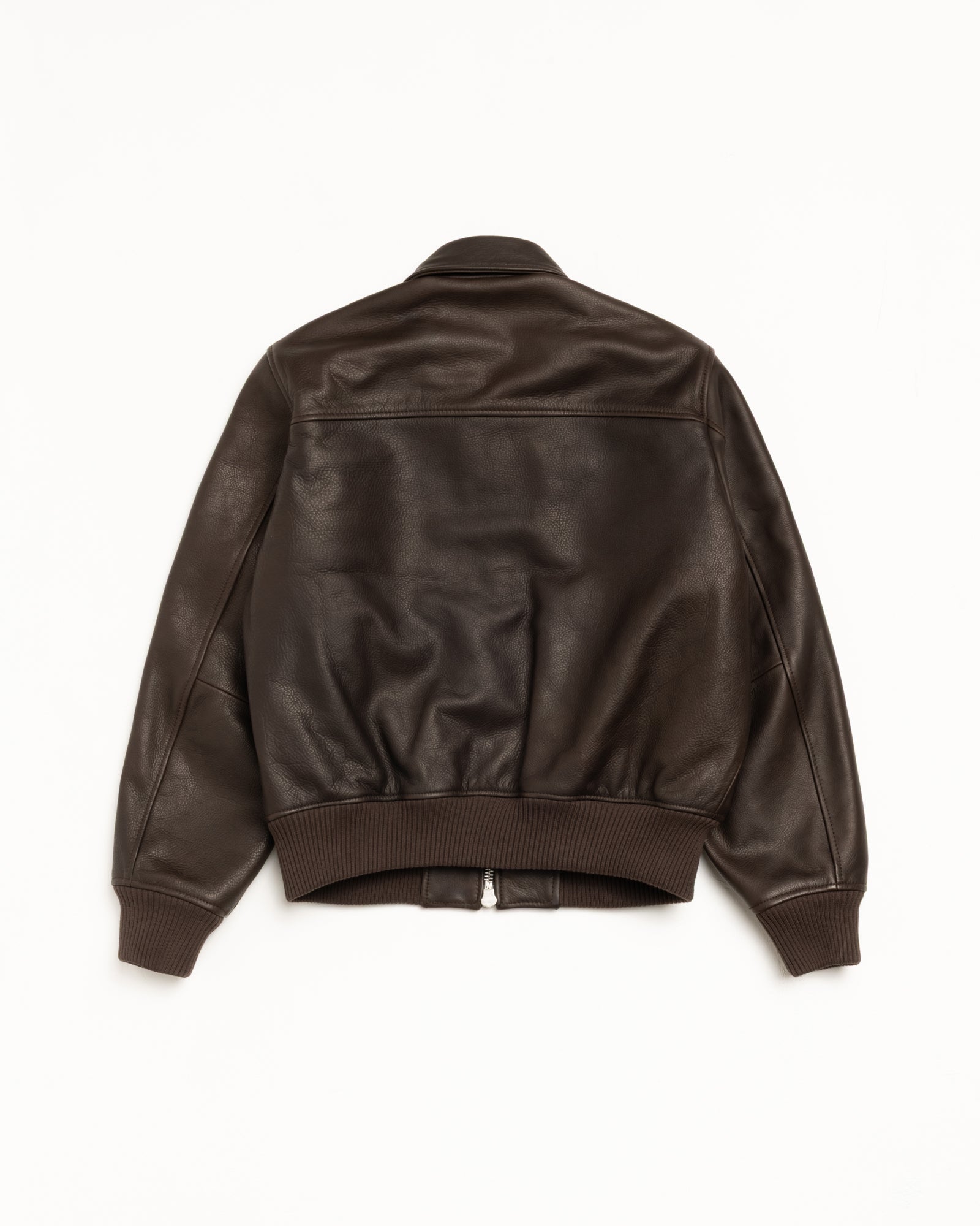 Leather Flight Jacket – Dark Brown | Outerwear | Stüssy