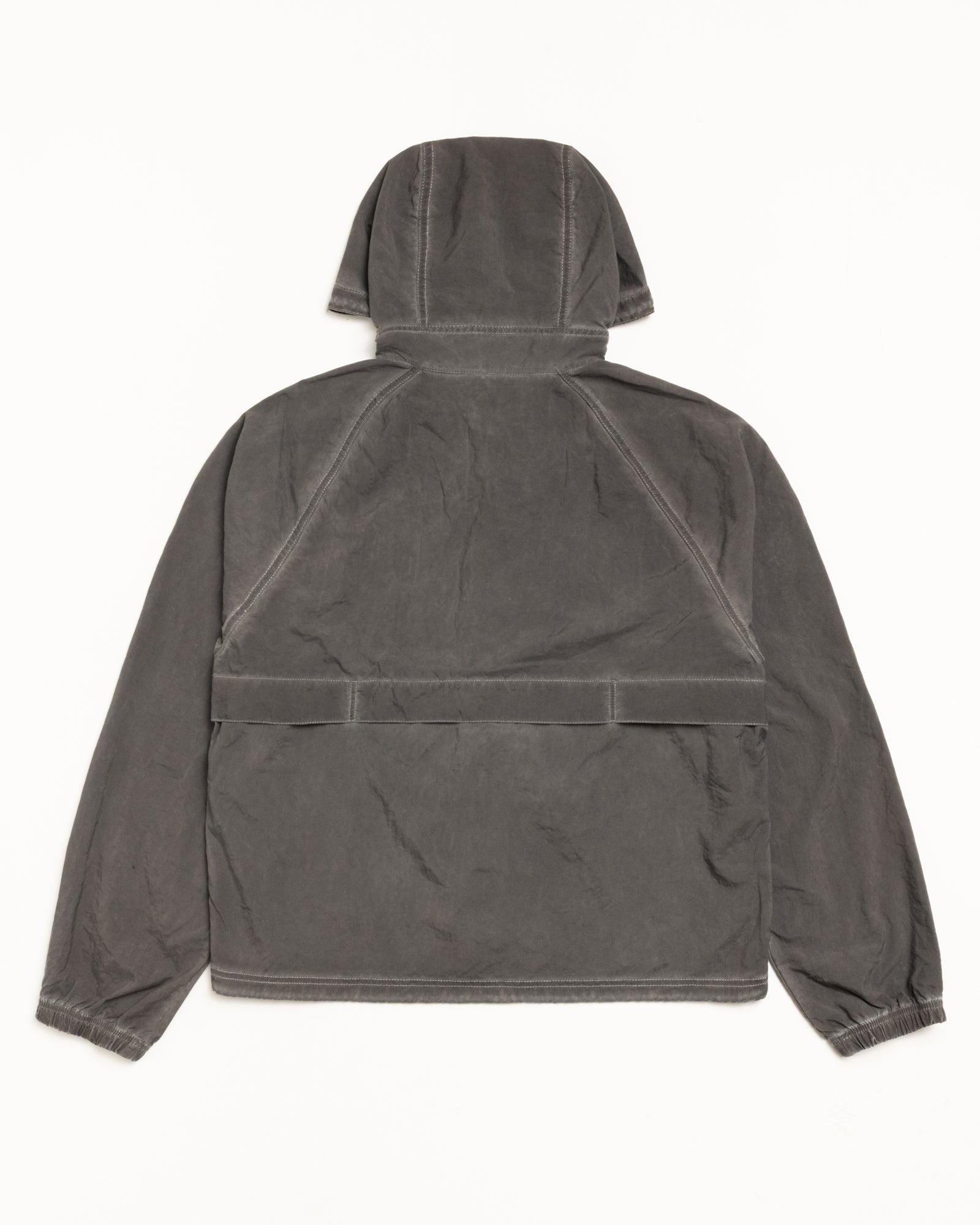 Beach Shell Garment Dyed Mens Long Sleeve In Black